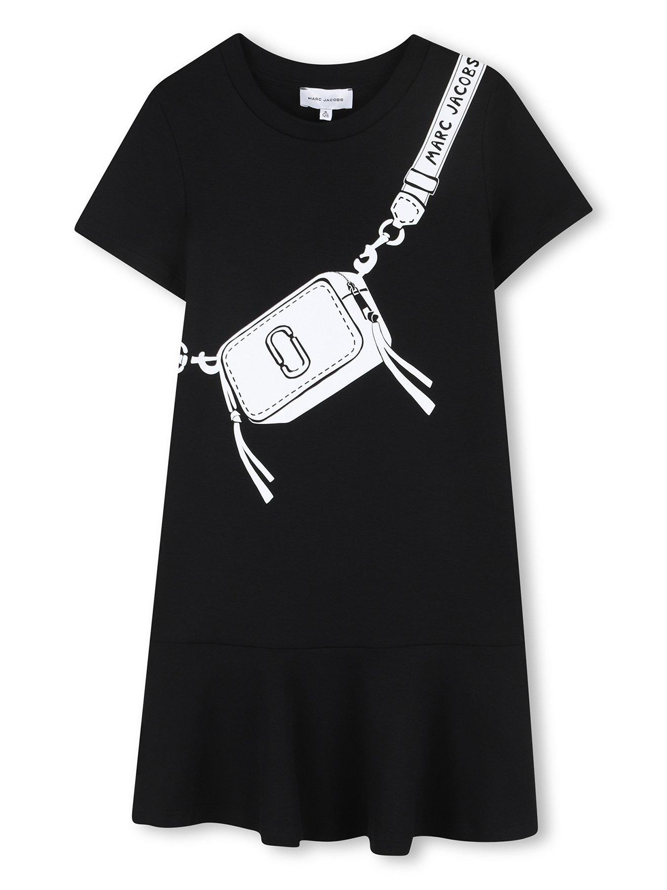 Image 1 of 3 of MARC JACOBS Girls Snapshot Bag Dress - Black