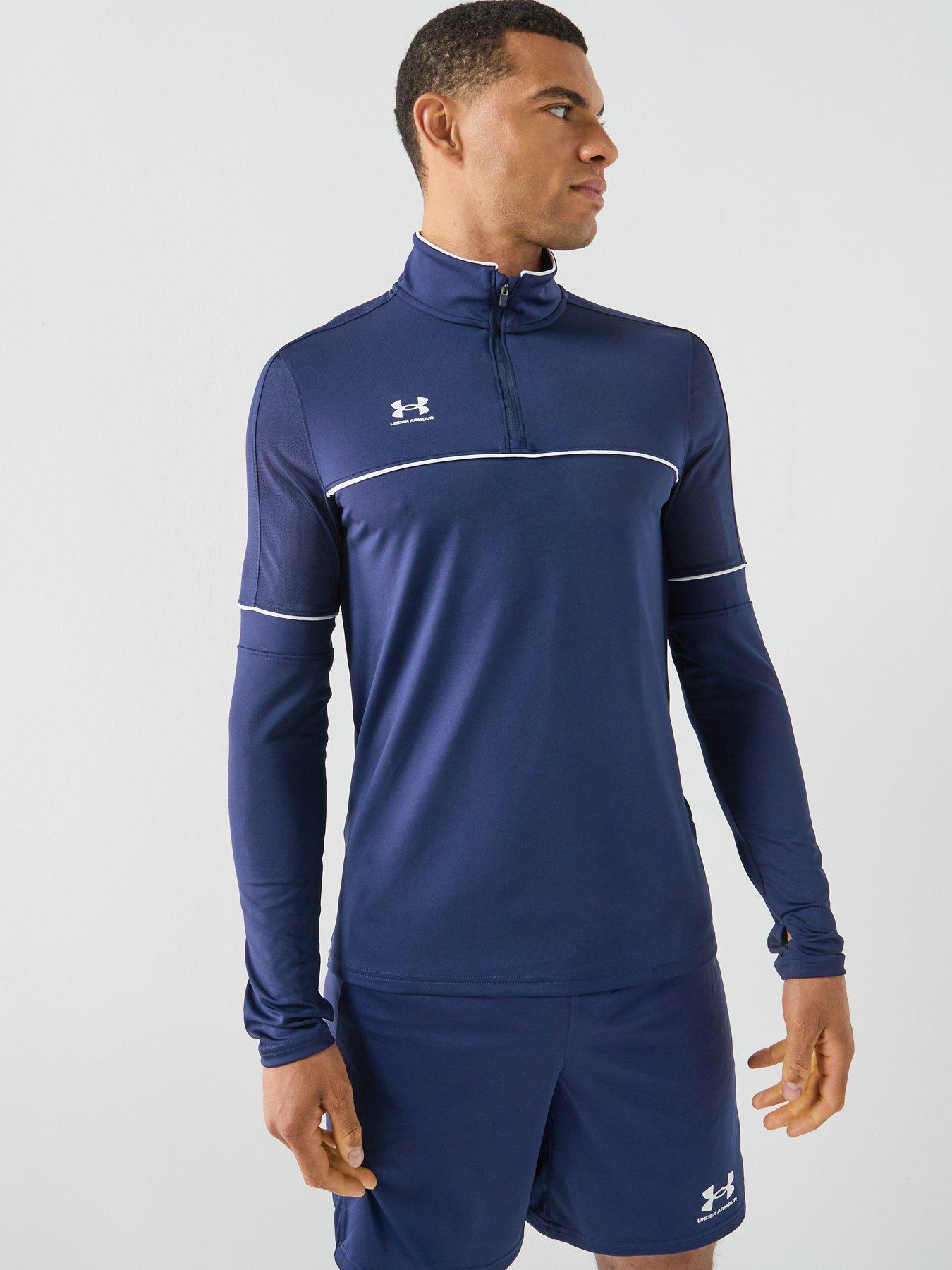 Under Armour Mens Football Challenger 1/4 Zip - Navy