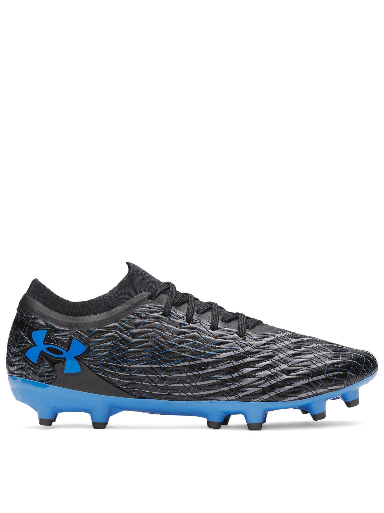 UNDER ARMOUR: Mens Magnetico Pro Football Boots - Black / Castlerock / Blue Atlantis