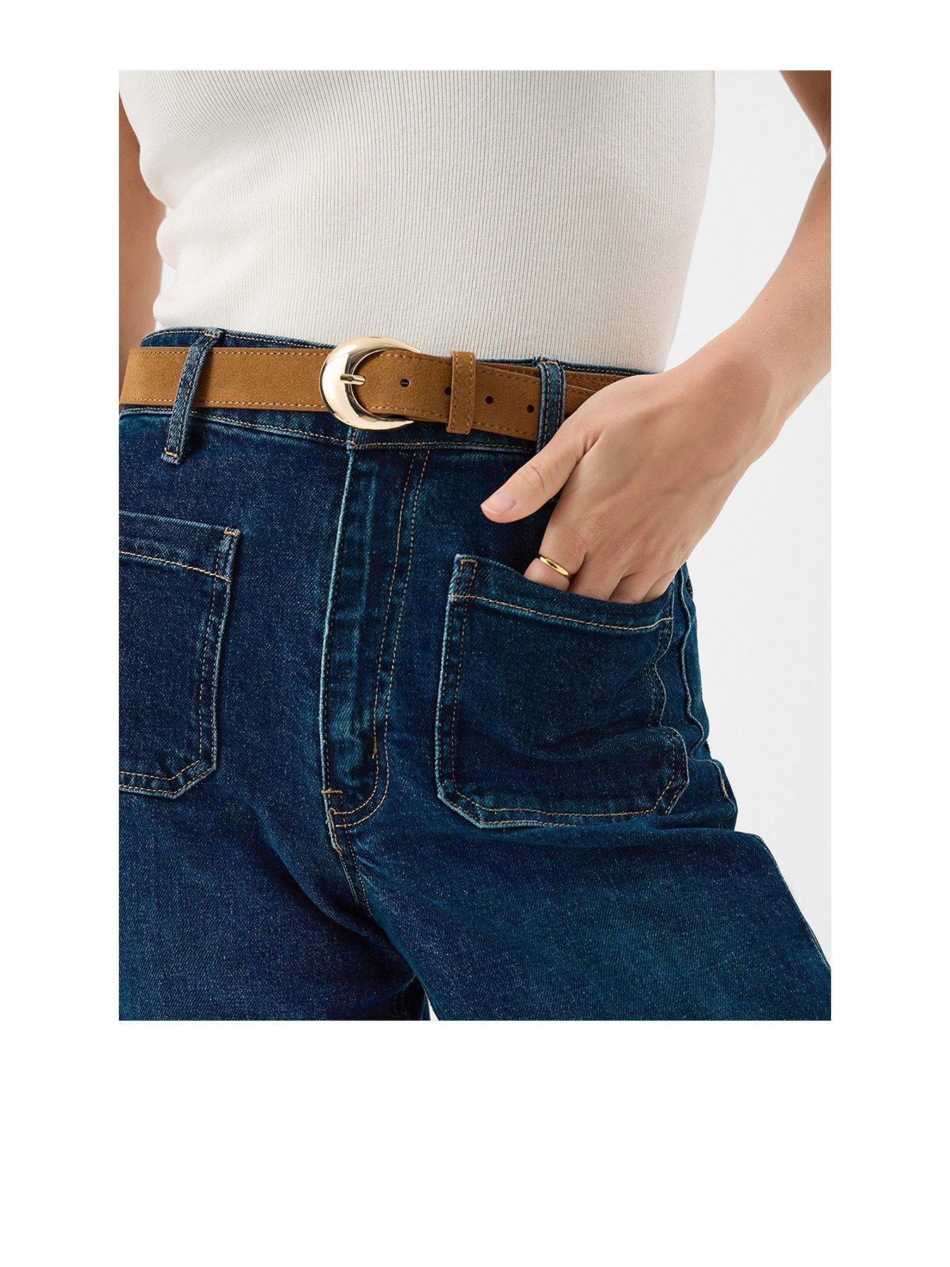Image 1 of 1 of Accessorize Suede Buckle Belt