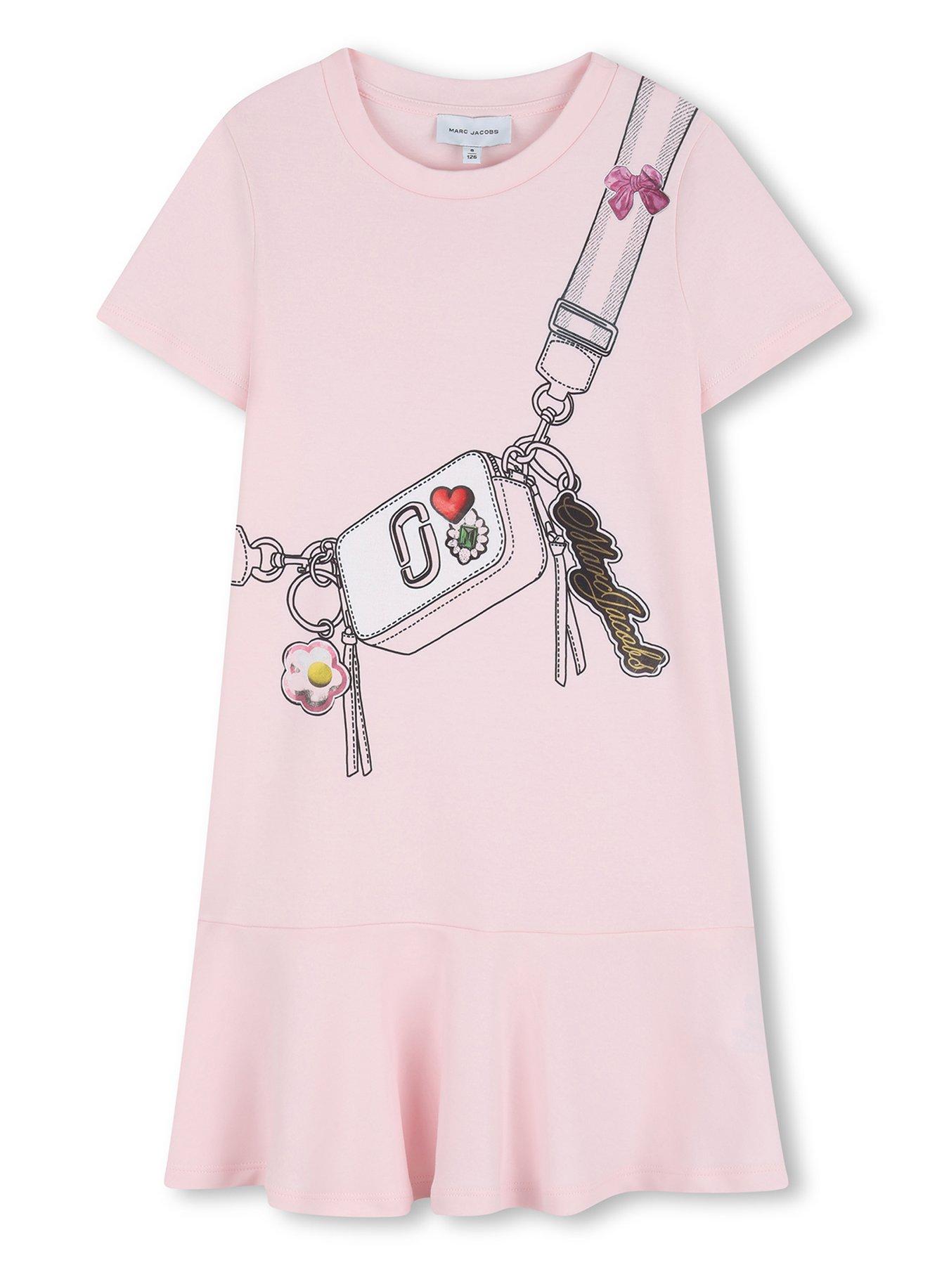 MARC JACOBS Girls Snapshot Bag Dress - Pink