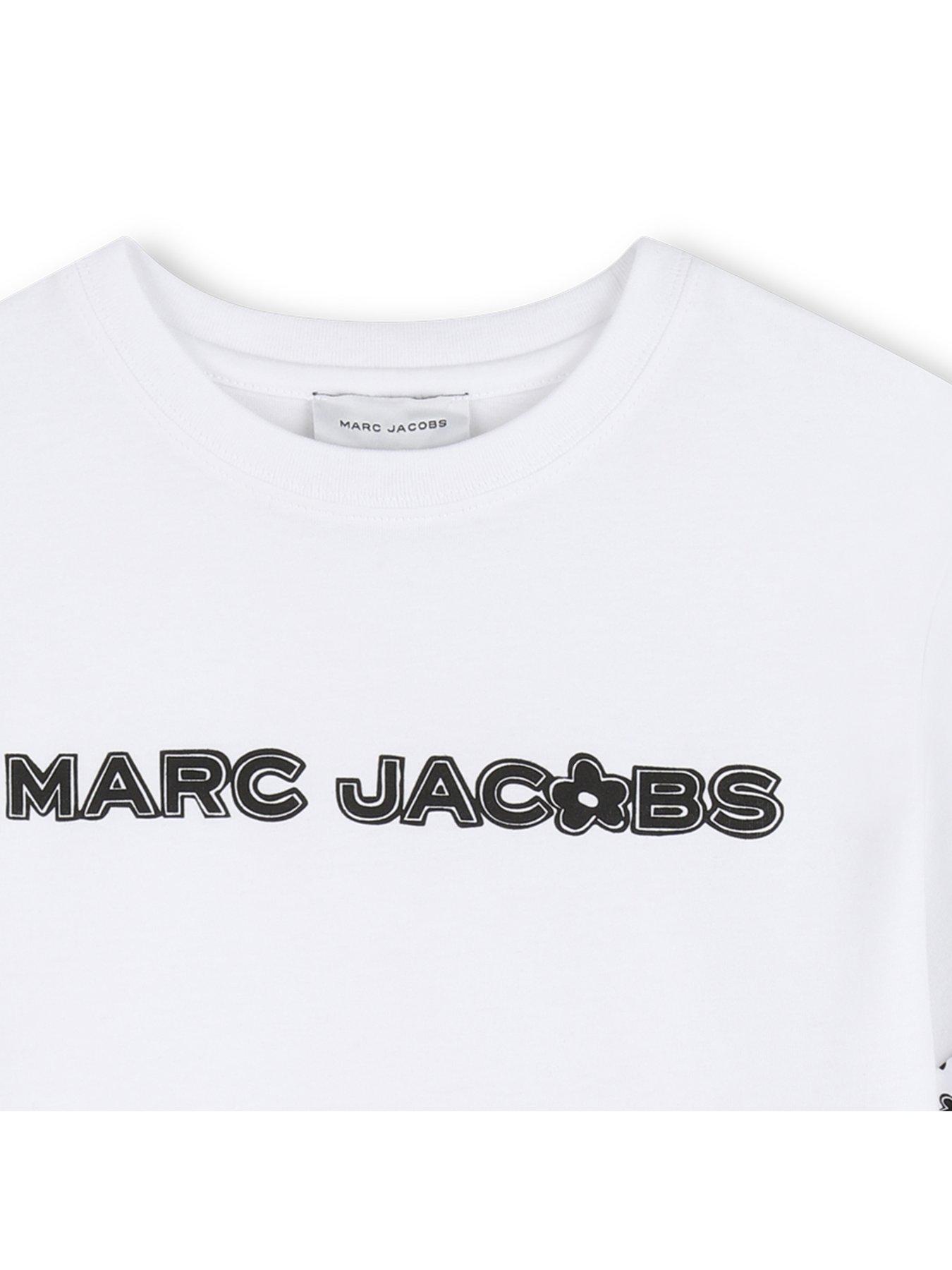 Image 4 of 4 of MARC JACOBS Girls Logo Short Sleeve T-shirt - White