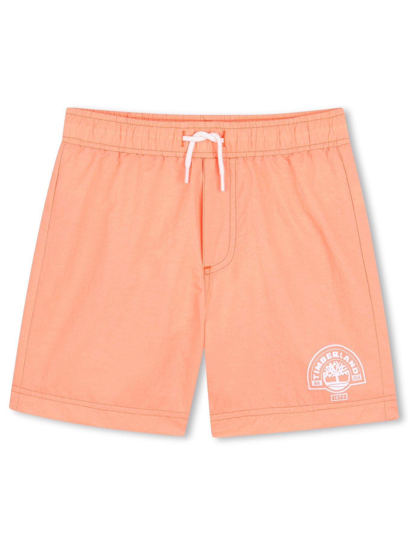 Timberland Boys Swim Shorts, Orange, Size Age: 8 Years