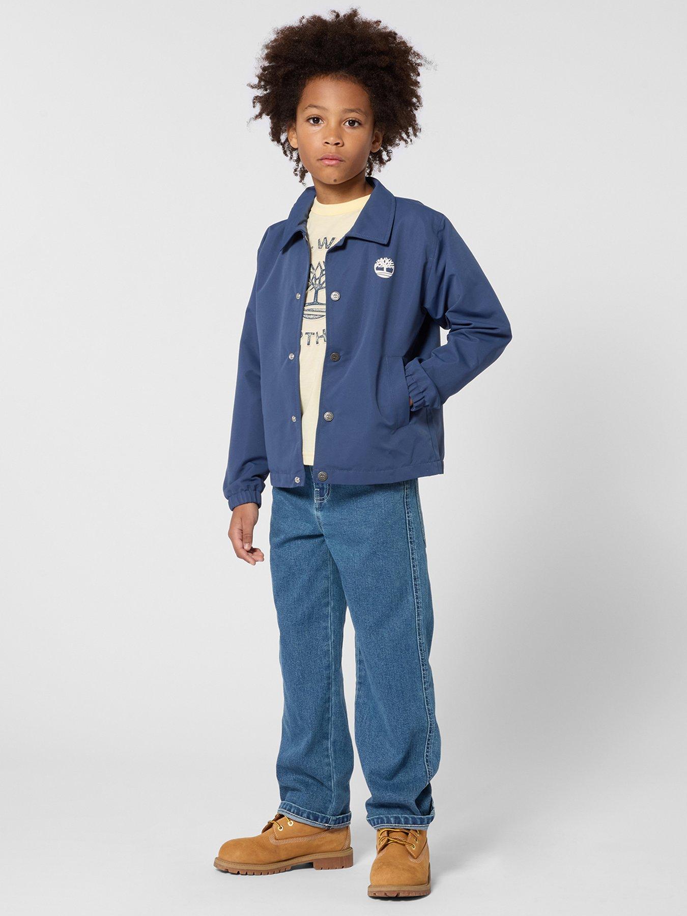 Timberland Boys Oxford Jacket, Blue, Size Age: 6 Years