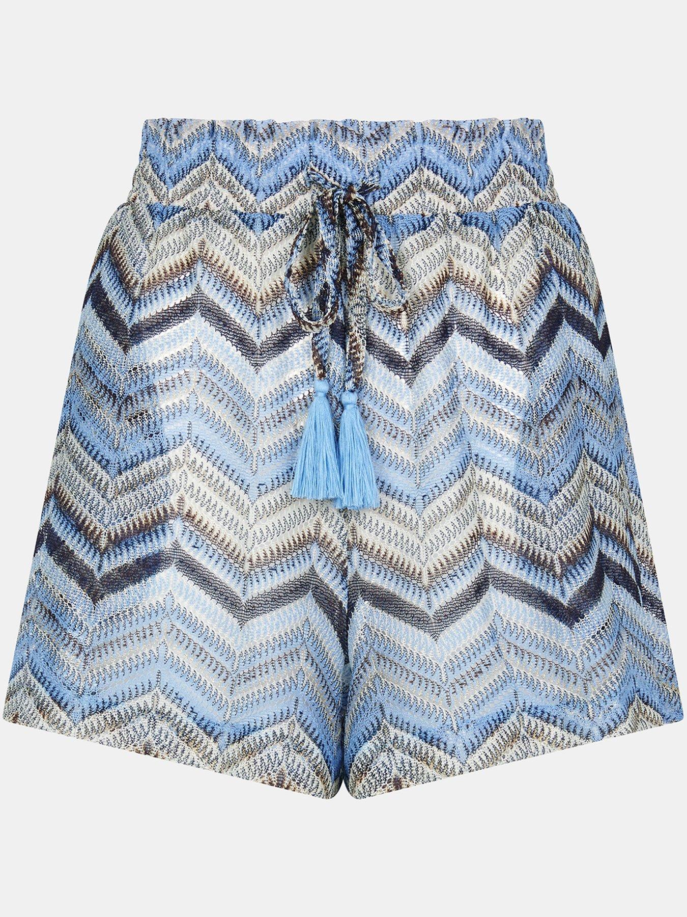 Image 4 of 4 of Accessorize Zigzag Crochet Shorts