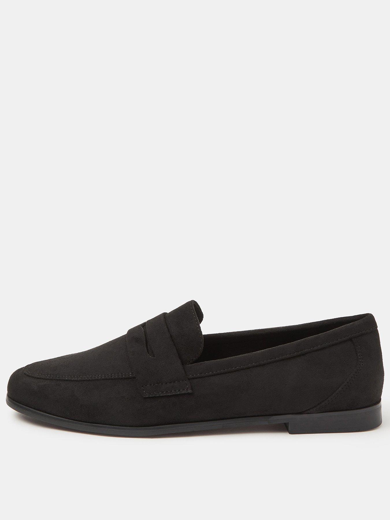 Accessorize Suedette Loafers - Black