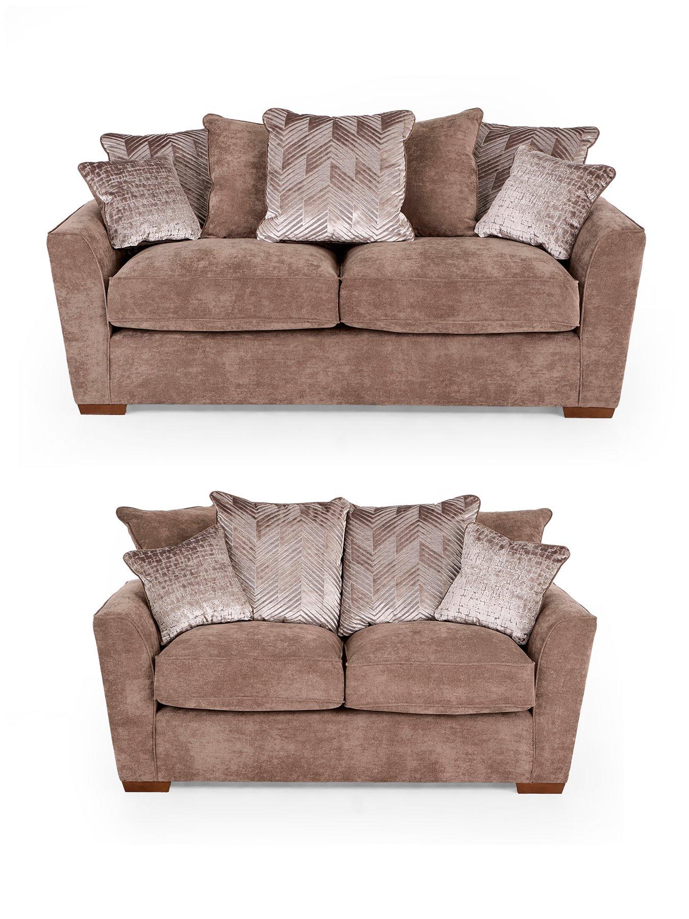 Image 2 of 7 of The Very Collection Roulette 3 + 2 Seater Fabric Sofa Set (Buy &amp; SAVE!)&nbsp;- Made to Order in the UK