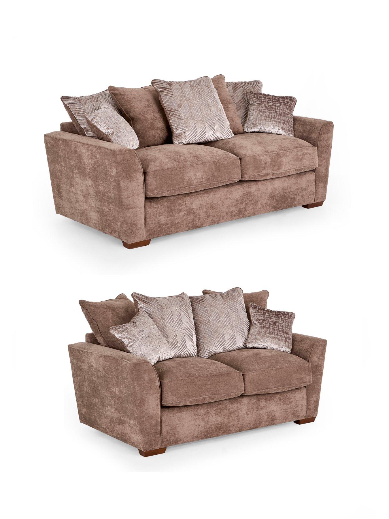 Image 3 of 7 of The Very Collection Roulette 3 + 2 Seater Fabric Sofa Set (Buy &amp; SAVE!)&nbsp;- Made to Order in the UK