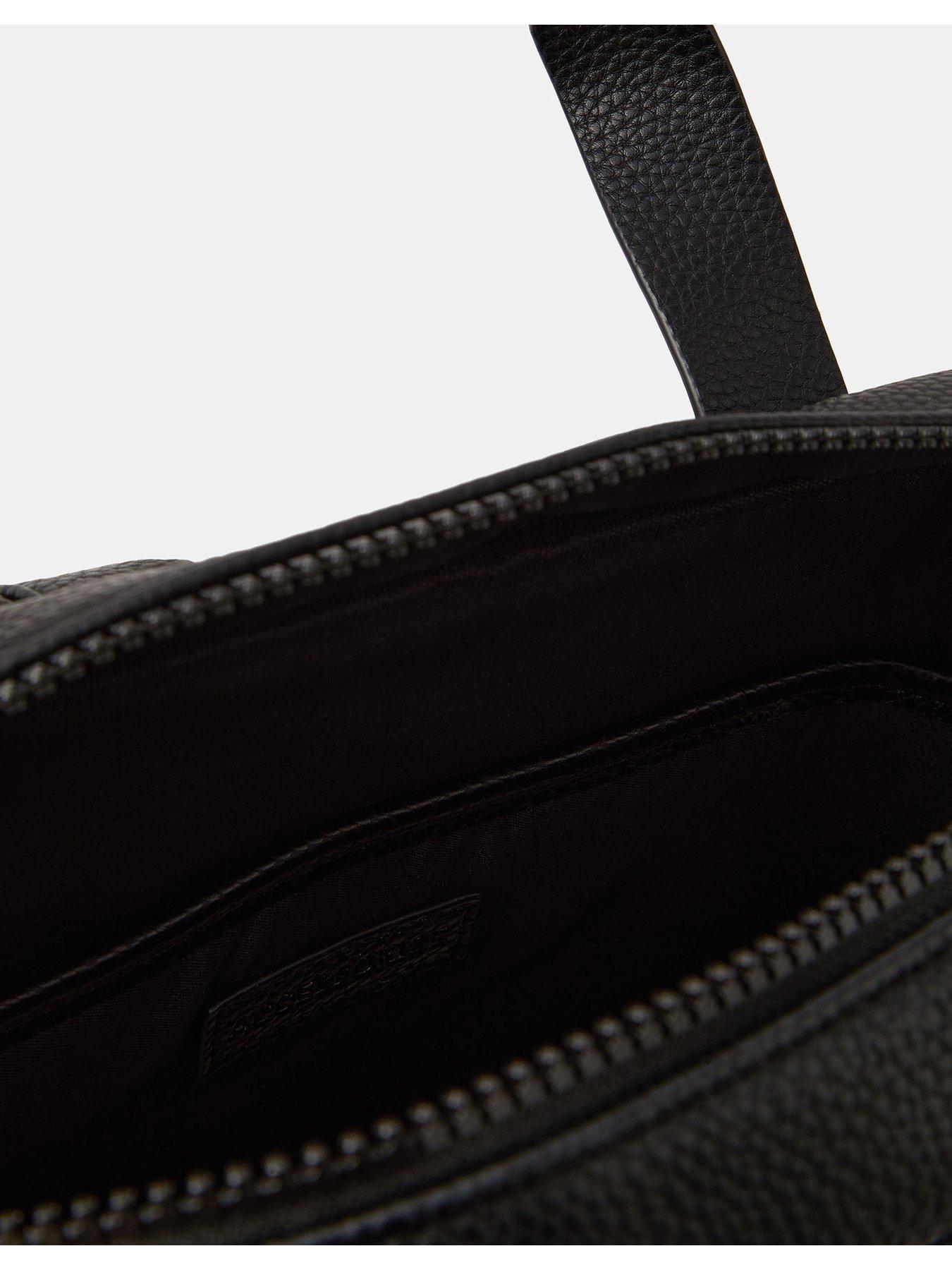 Image 4 of 5 of Accessorize Faux Leather Backpack - Black