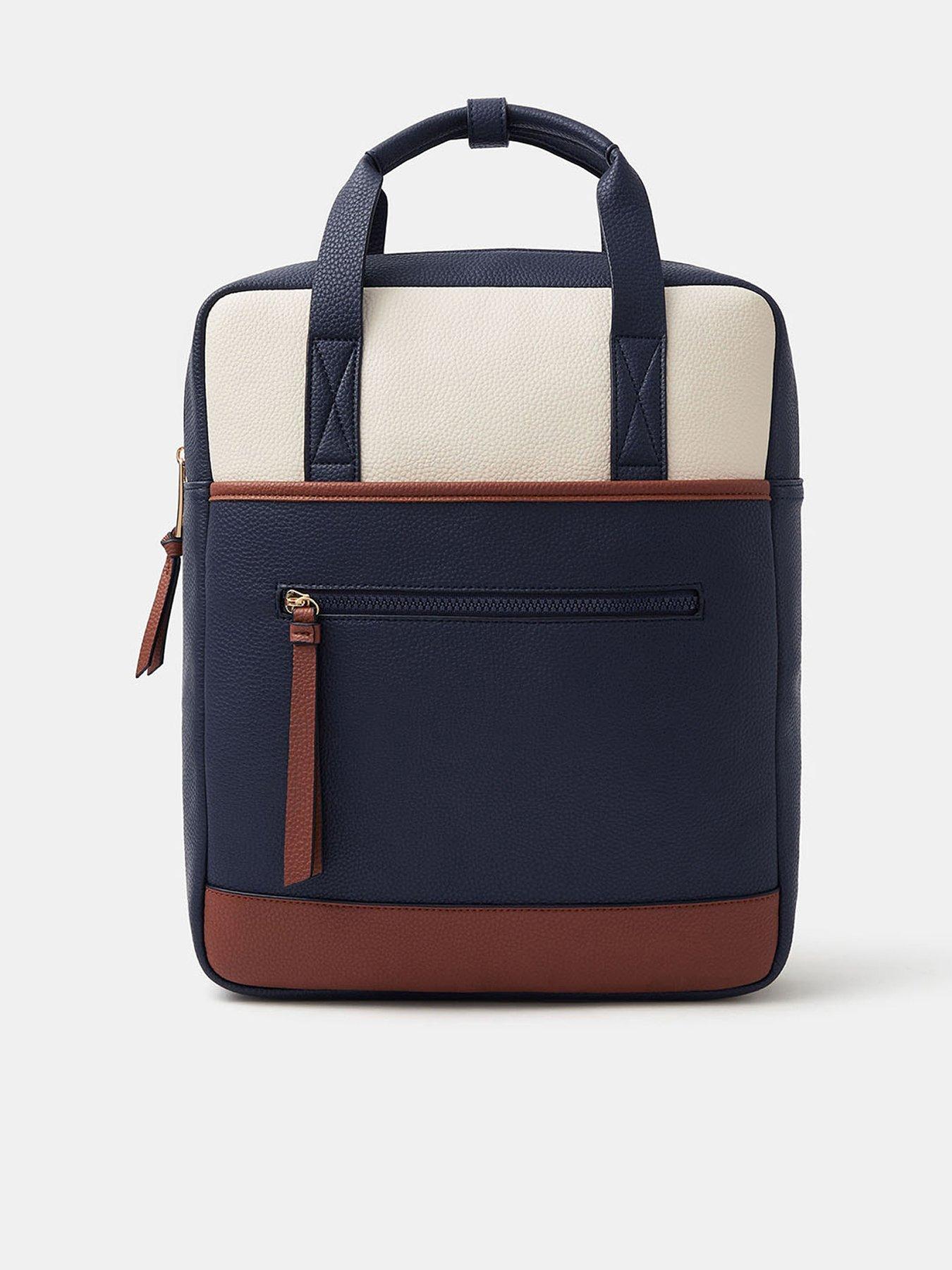 Image 1 of 5 of Accessorize Faux Leather Backpack - Multi