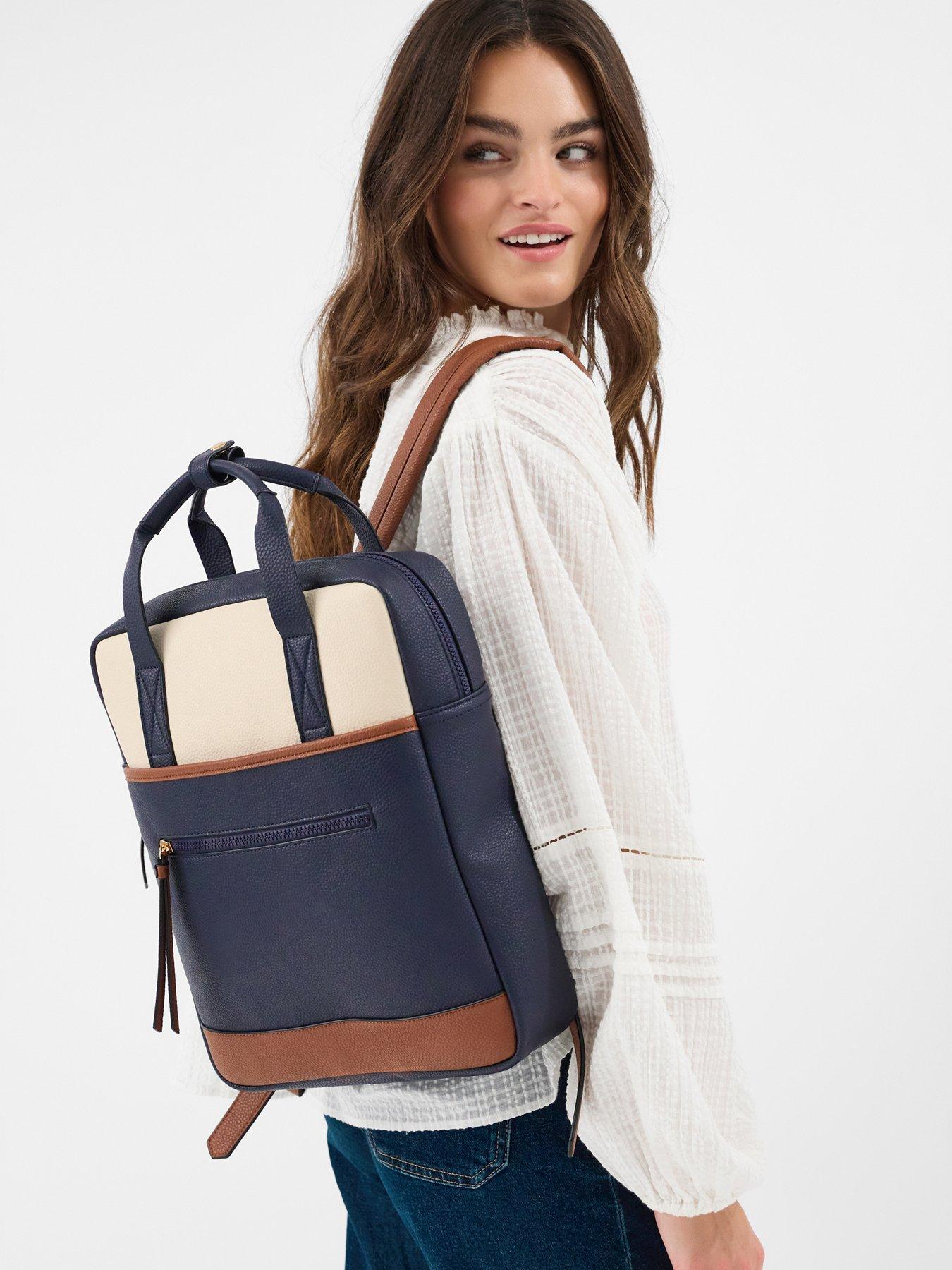 Image 2 of 5 of Accessorize Faux Leather Backpack - Multi
