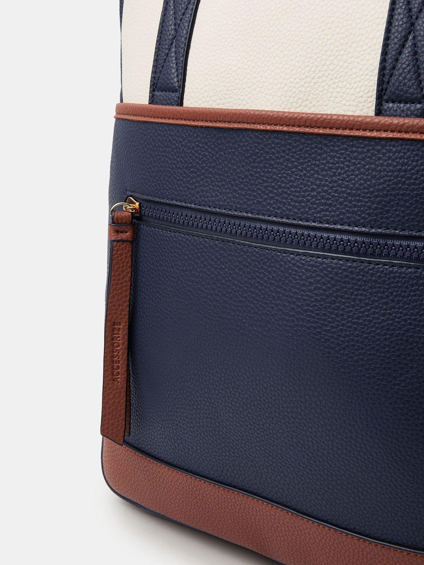 Image 3 of 5 of Accessorize Faux Leather Backpack - Multi