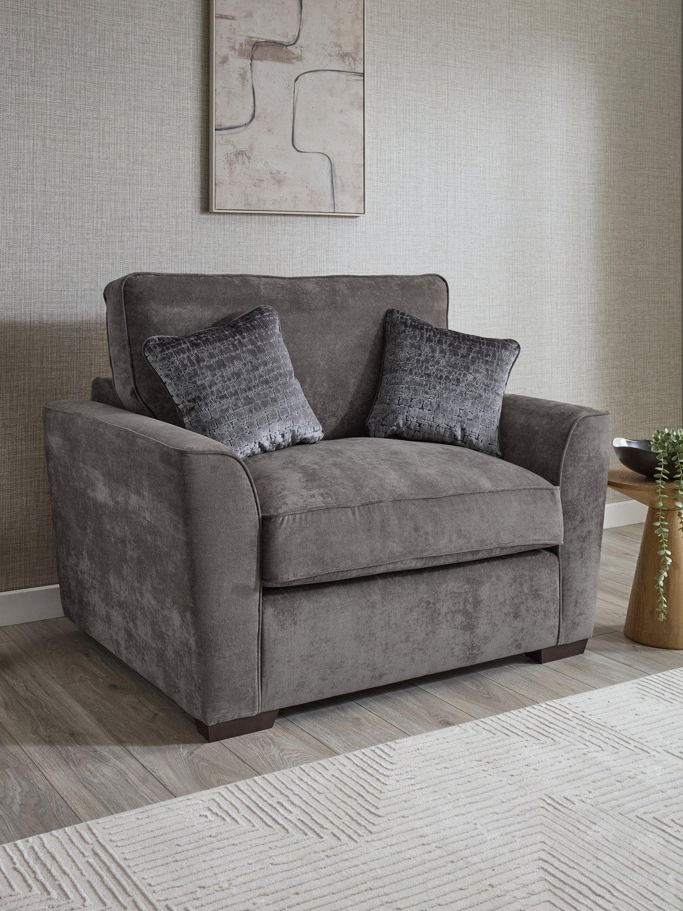 The Very Collection Roulette Fabric Snuggle Chair - Made to Order in the UK