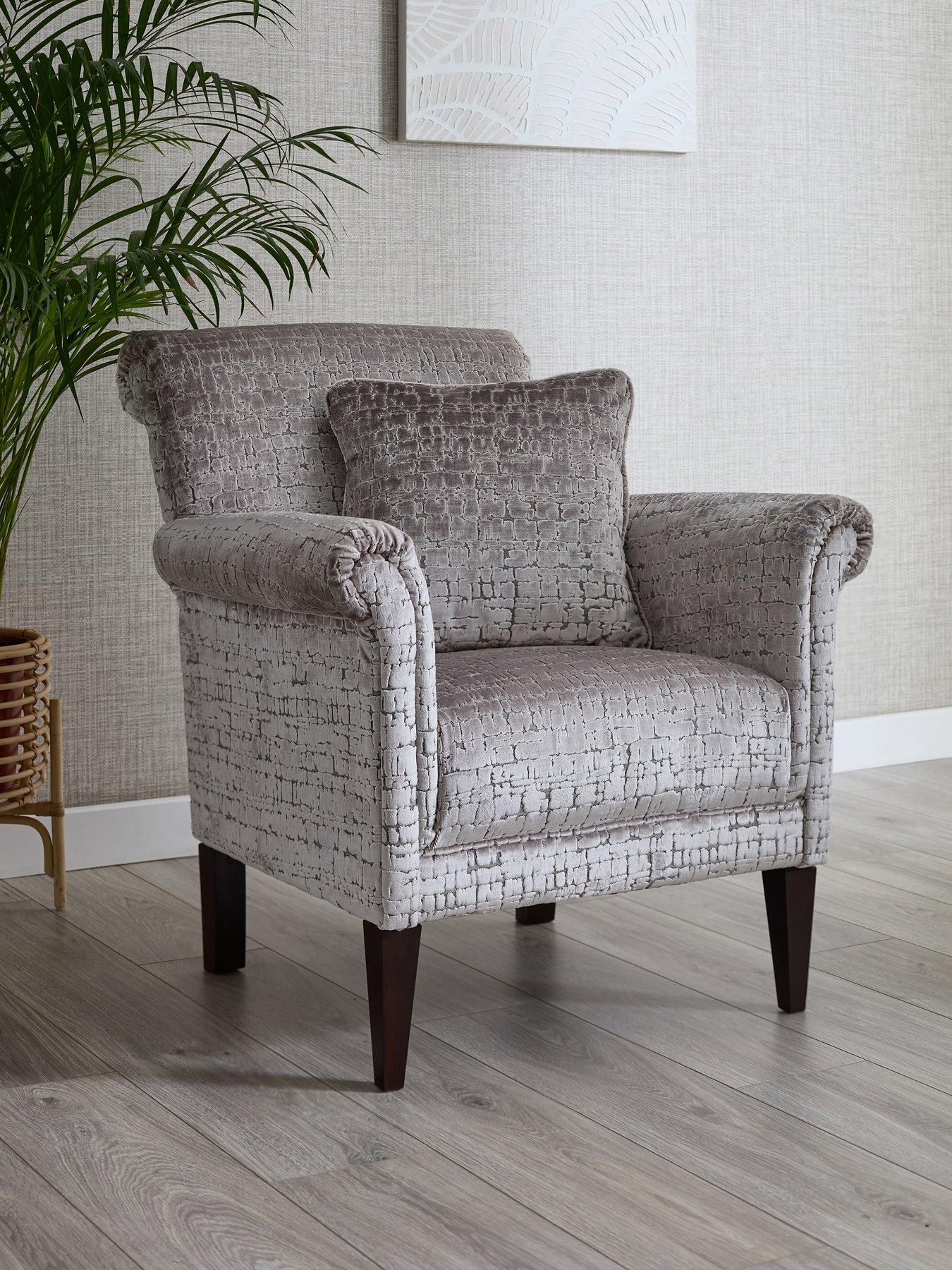 The Very Collection Roulette Fabric Accent Chair - Made to Order in the UK