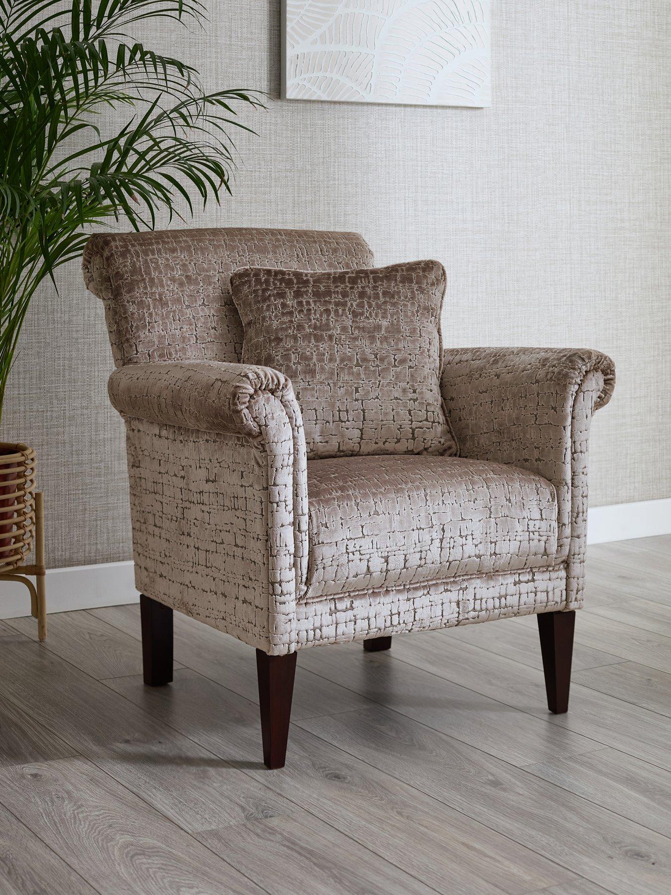 The Very Collection Roulette Fabric Accent Chair - Made to Order in the UK