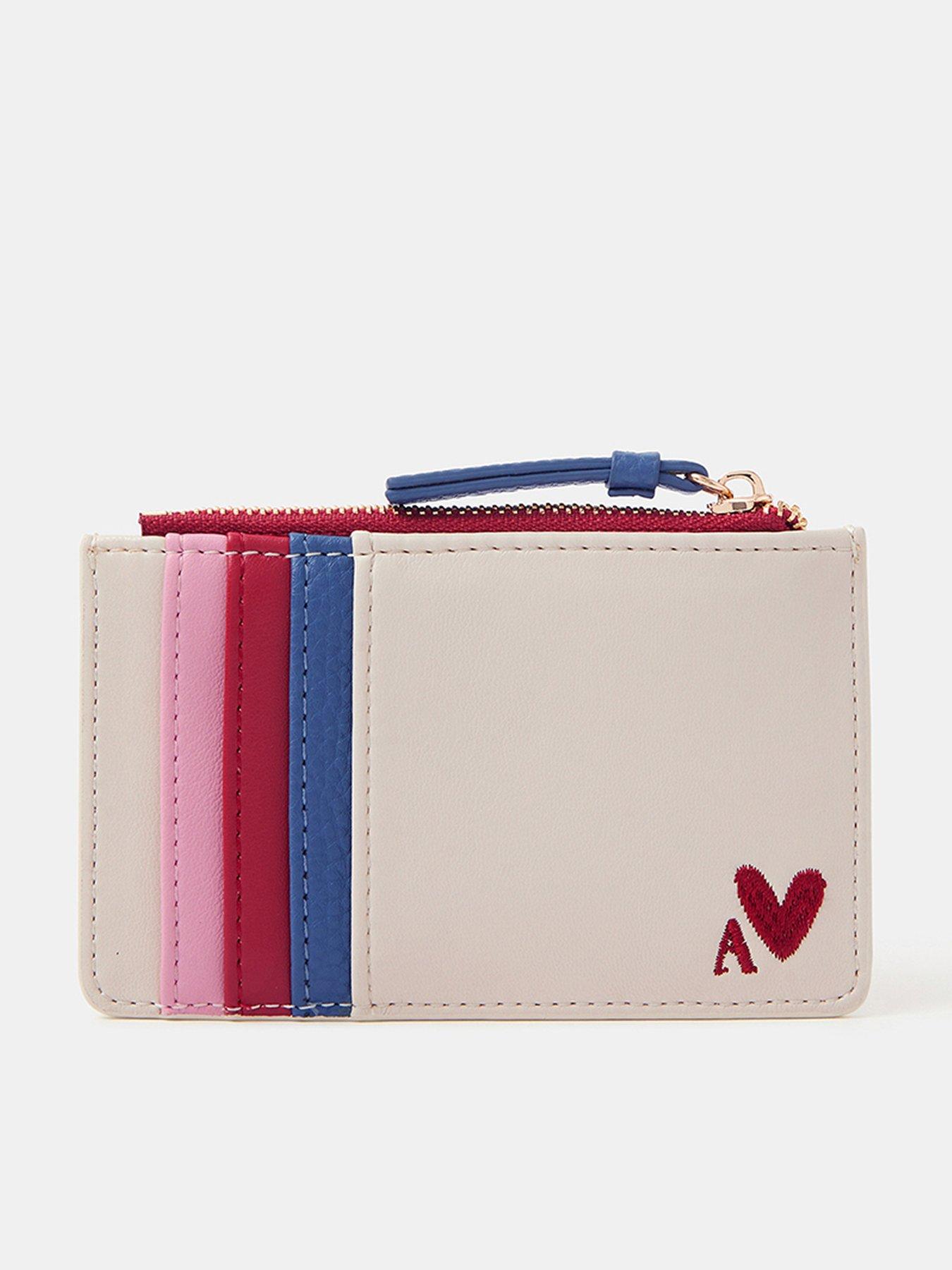 Accessorize Valentines Print Card Holder - Pink