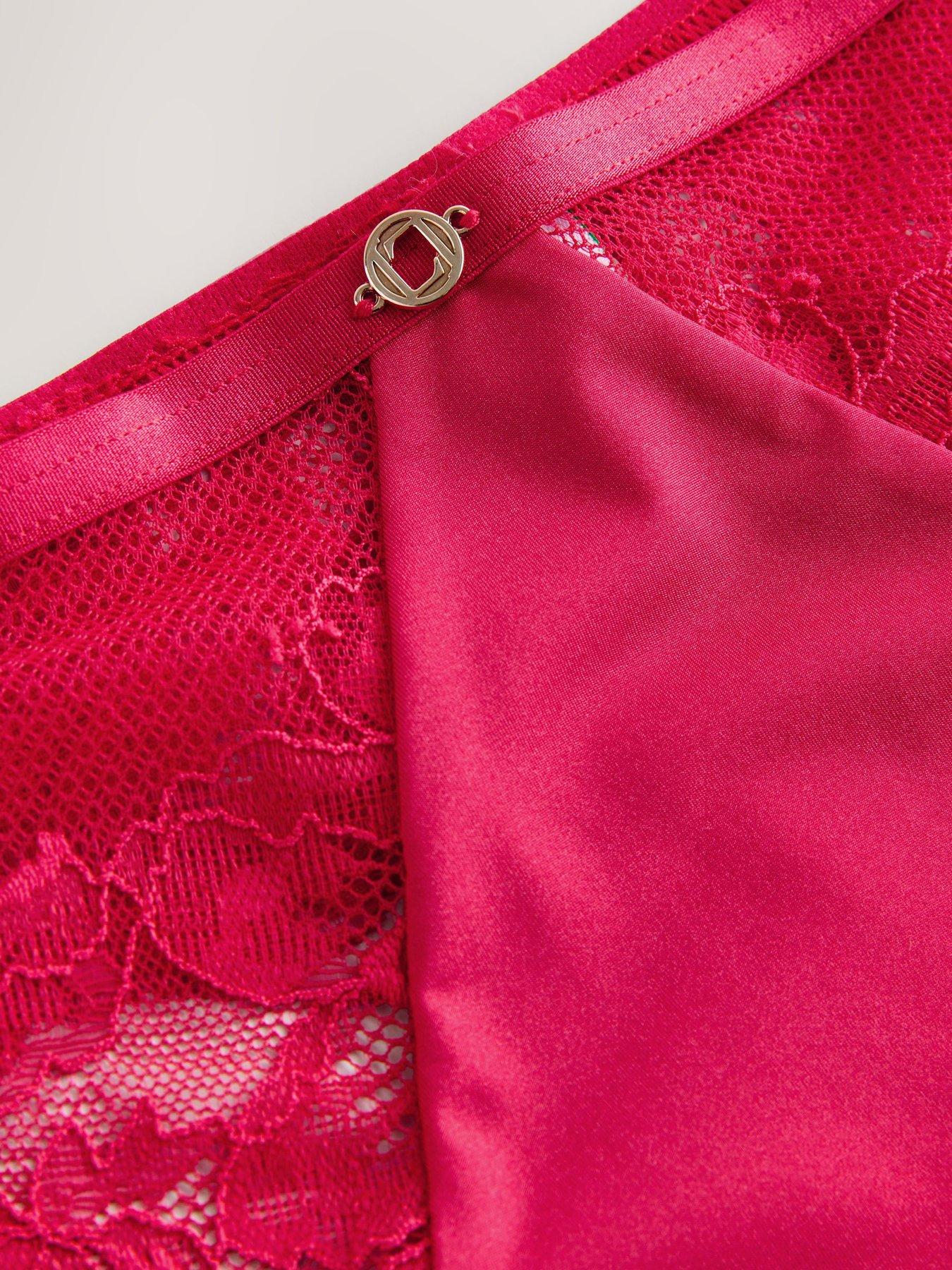 Image 6 of 6 of Lipsy Lipsy Elce Red Thong - Red