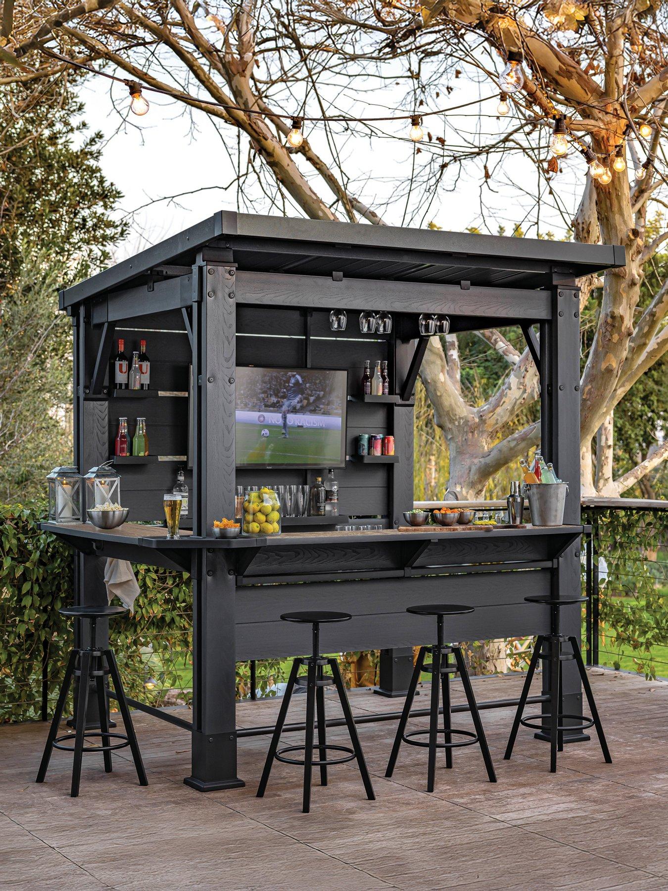 Keter Signature Bar Gazebo - Ashwood Brown