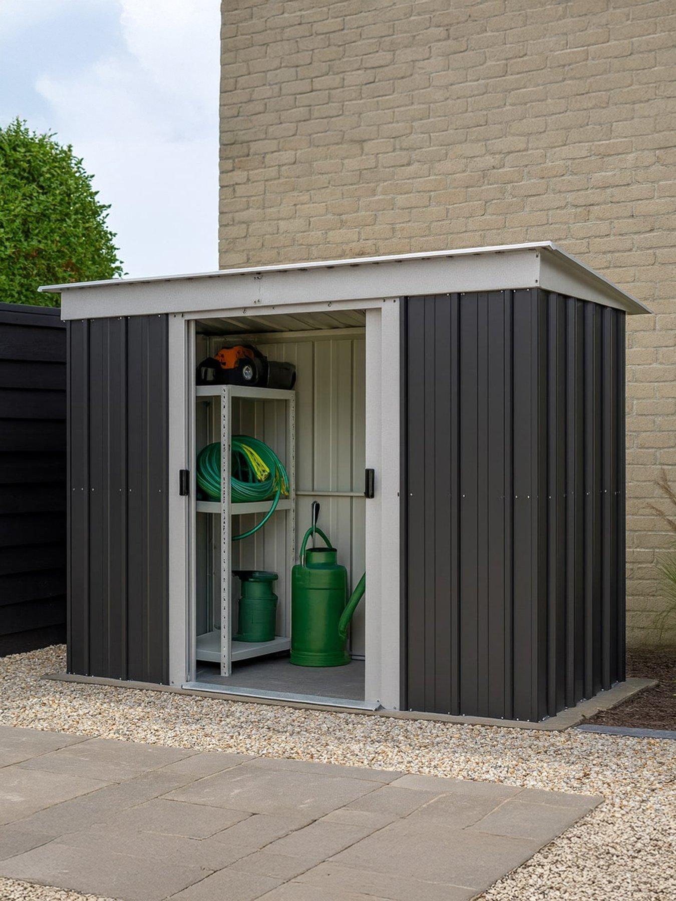 Yardmaster 8Ft X 4Ft Castleton Pent Roof Metal Shed