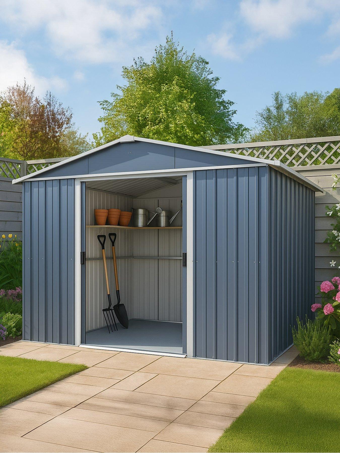 Yardmaster 10Ft X 10Ft Castleton Apex Roof Metal Shed
