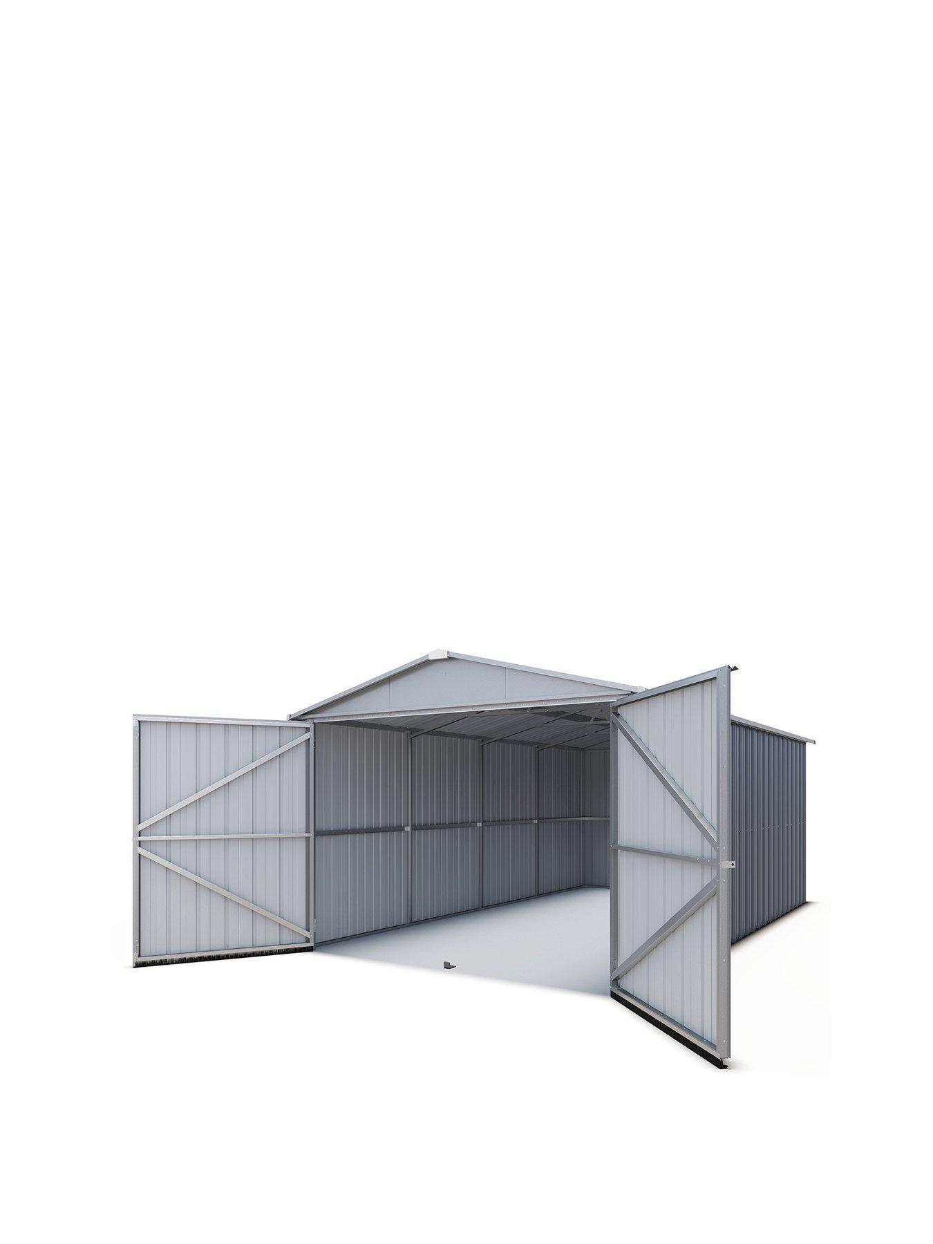 Image 2 of 6 of Yardmaster 10X17Ft&nbsp;Metal Garage With 2 Large Swing Doors