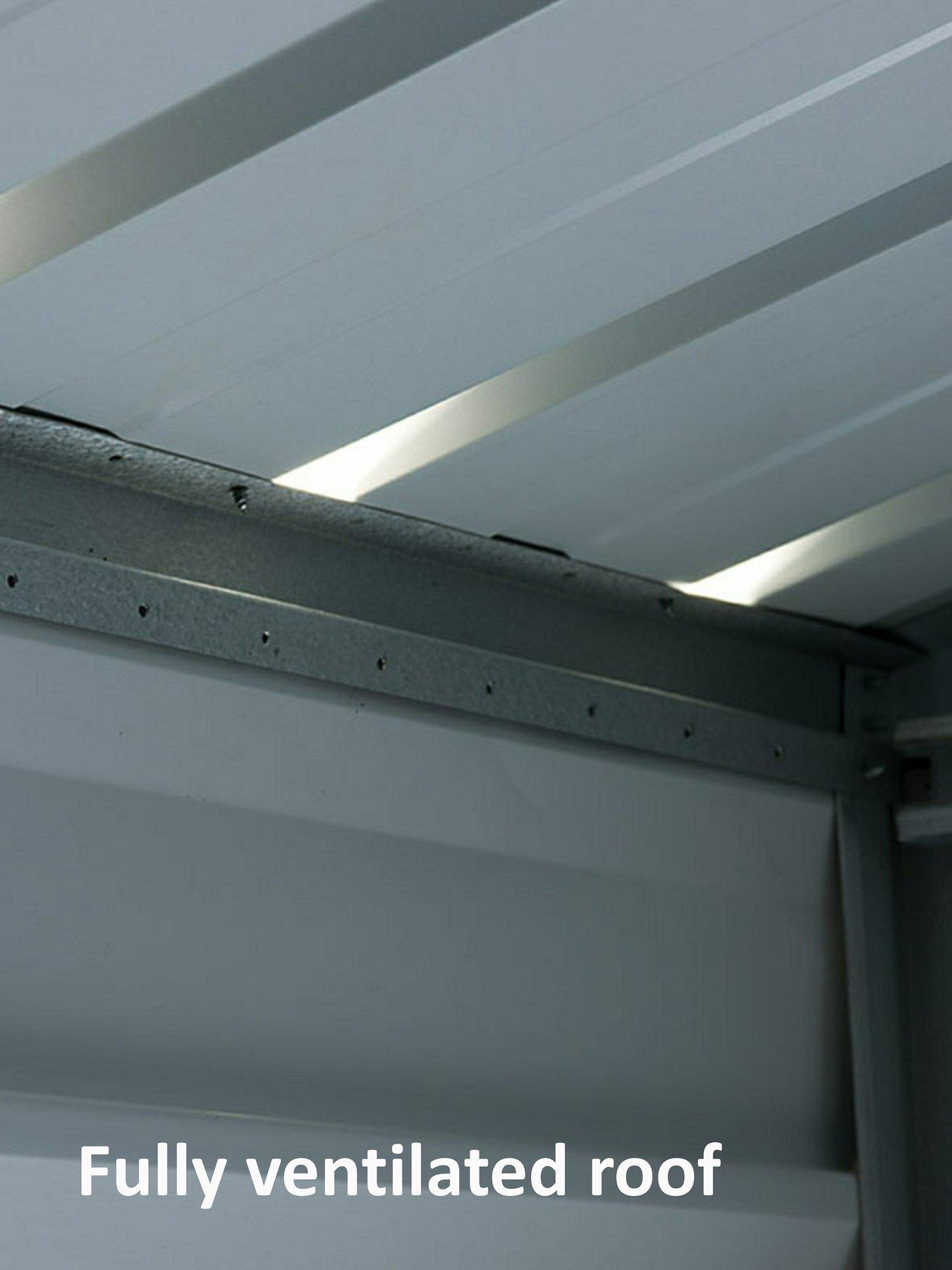 Image 5 of 6 of Yardmaster 10X17Ft&nbsp;Metal Garage With 2 Large Swing Doors