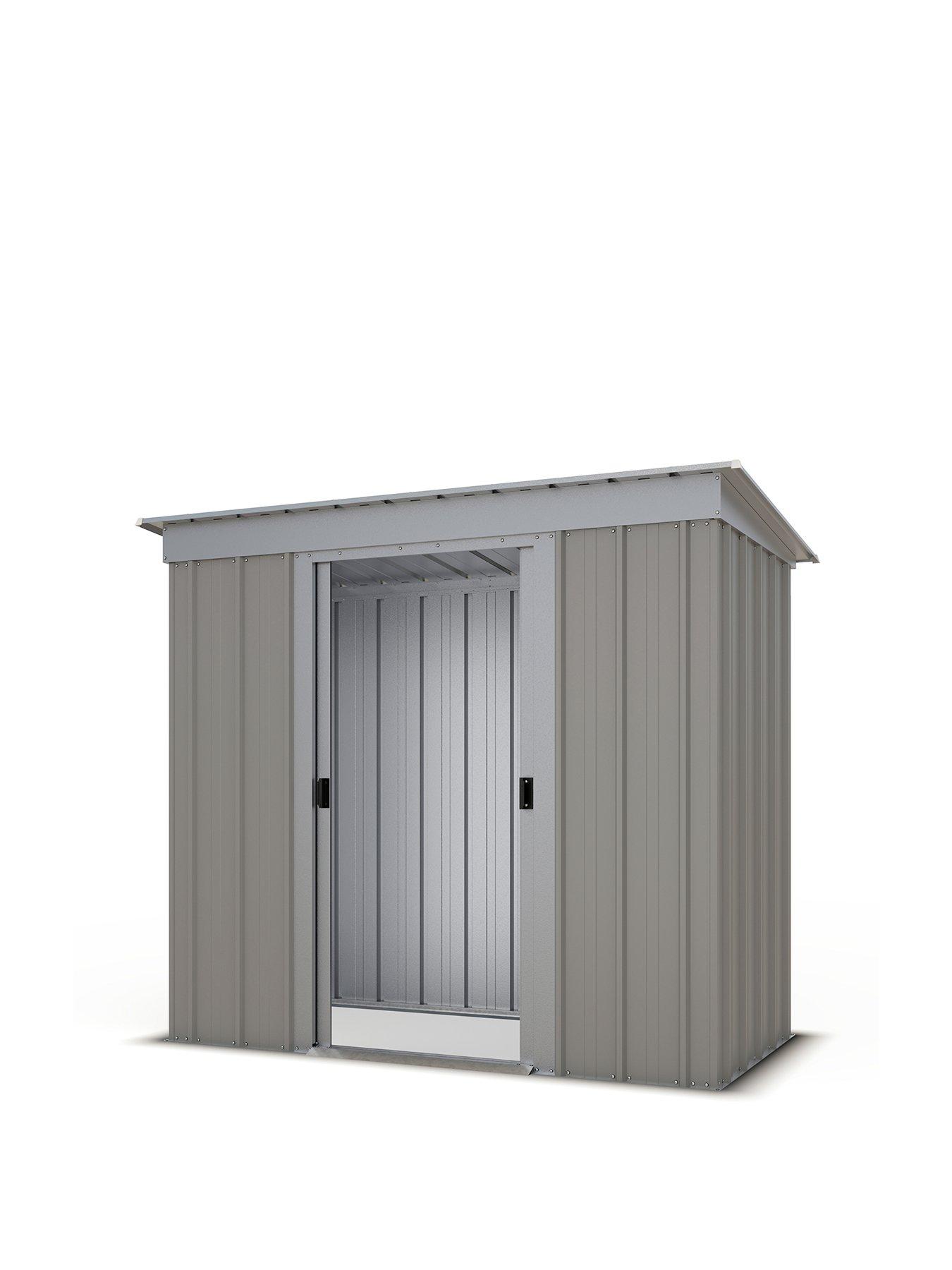 Image 2 of 5 of Yardmaster 6 X 4 ft Platinum Tall Metal Pent Roof Shed