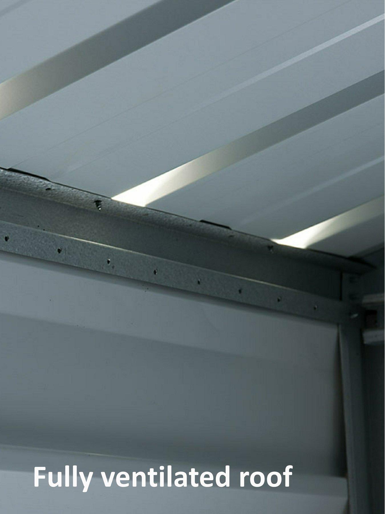 Image 4 of 5 of Yardmaster 6 X 4 ft Platinum Tall Metal Pent Roof Shed