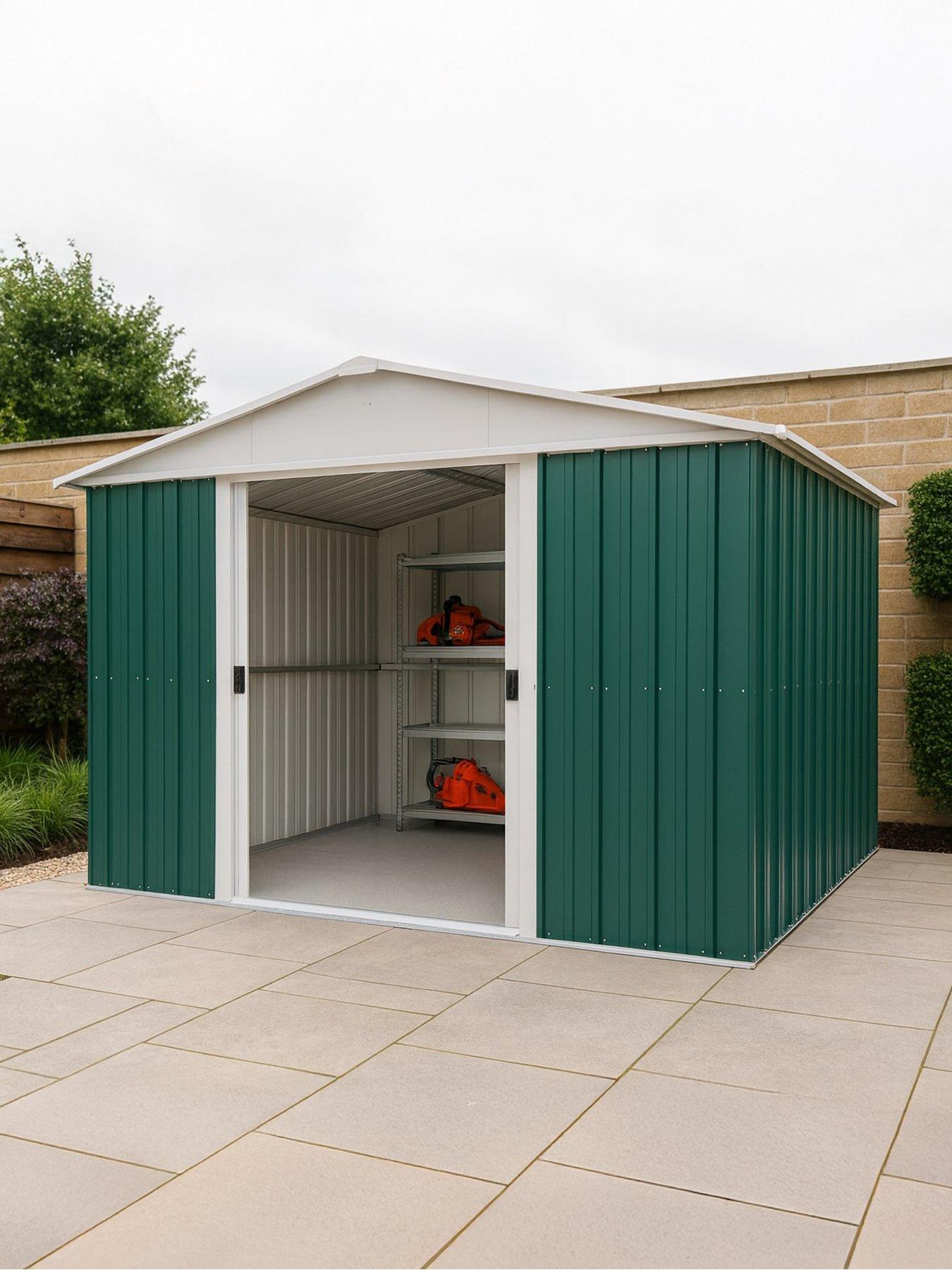 Image 1 of 5 of Yardmaster 10 X 10 ft Apex Roof Metal Shed