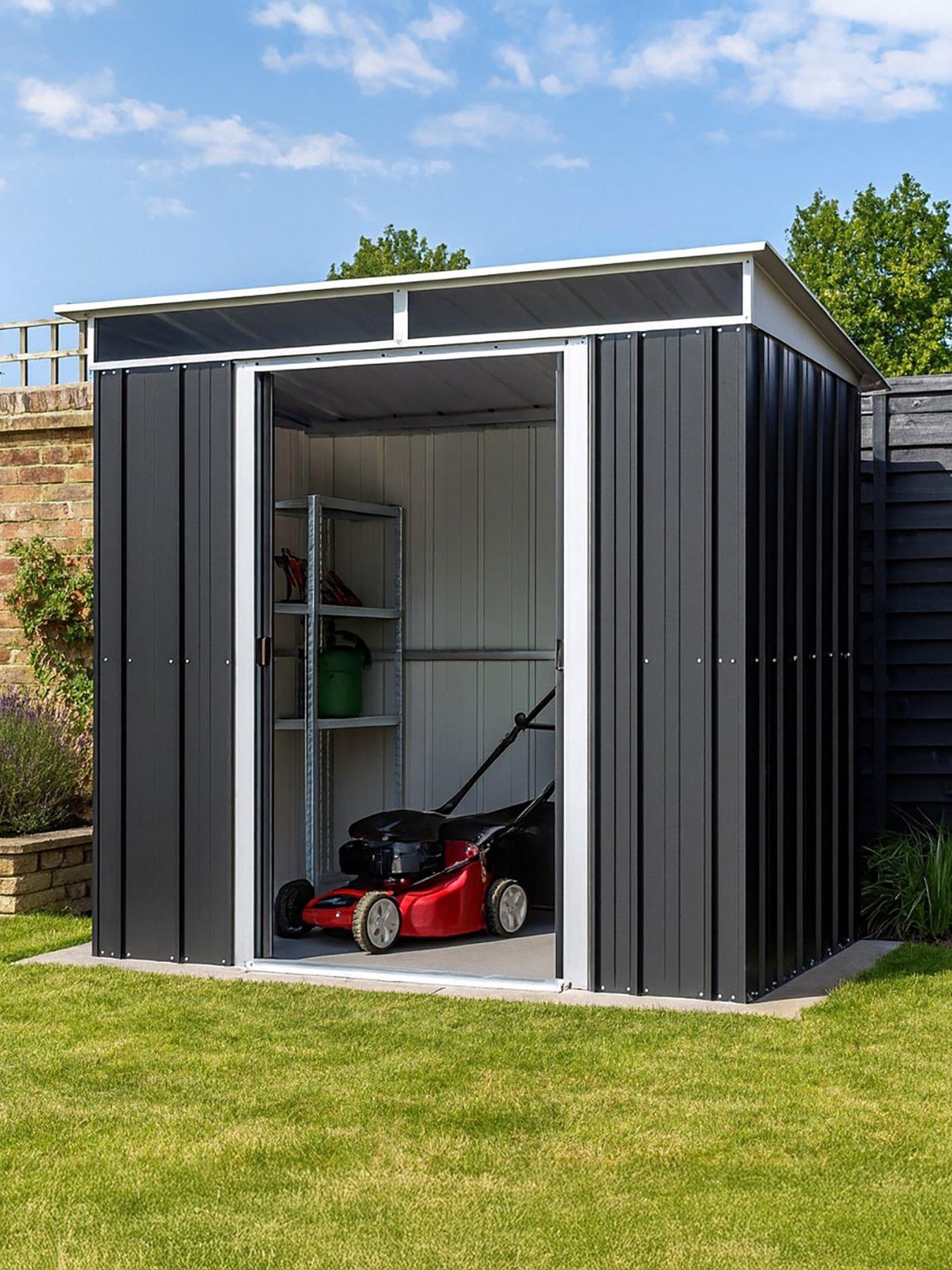 Yardmaster 8ft X 5ft Toplight Pent Roof Metal Shed
