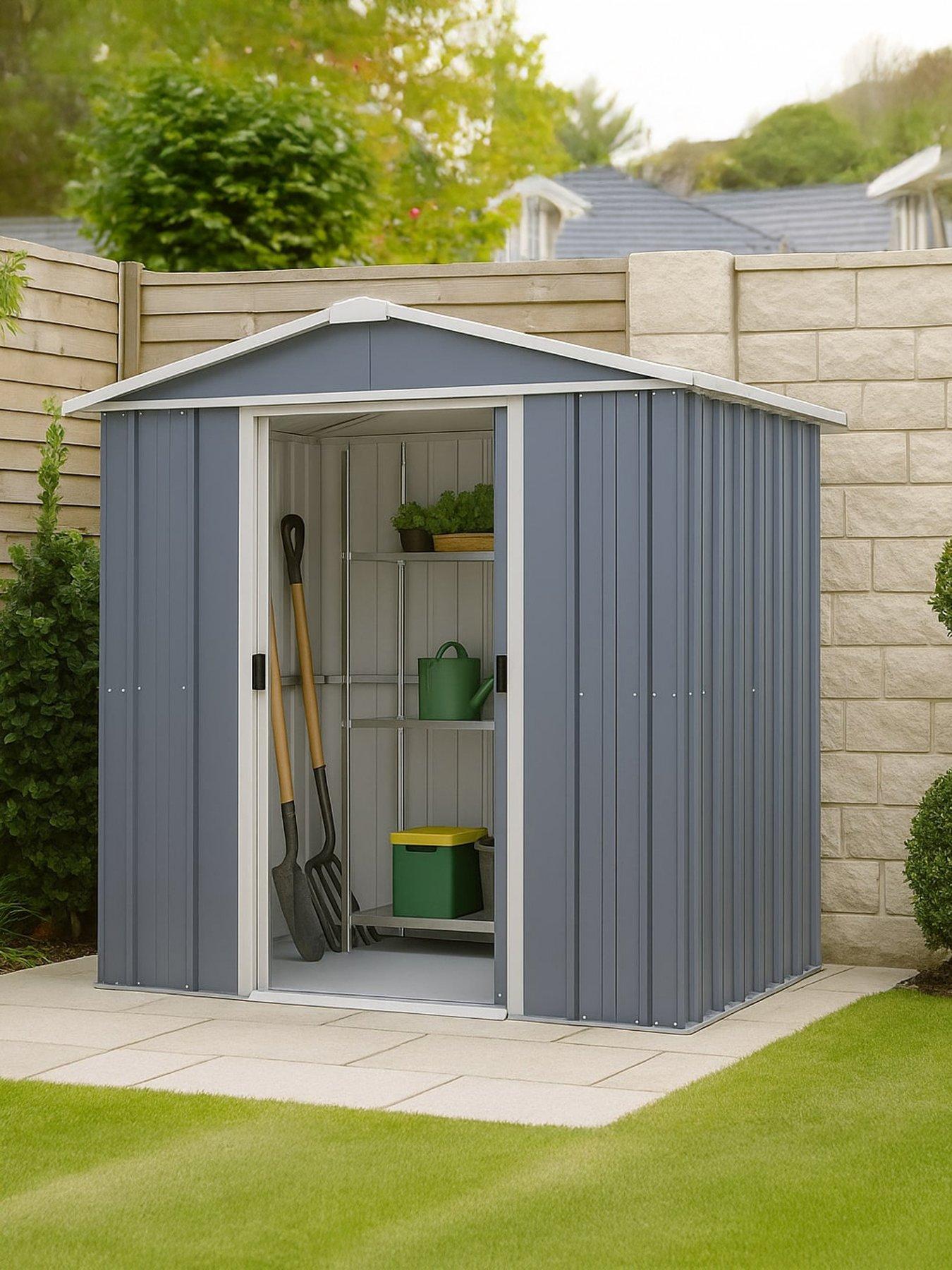 Yardmaster 6ft X 4.5ft Castleton Apex Roof Metal Shed