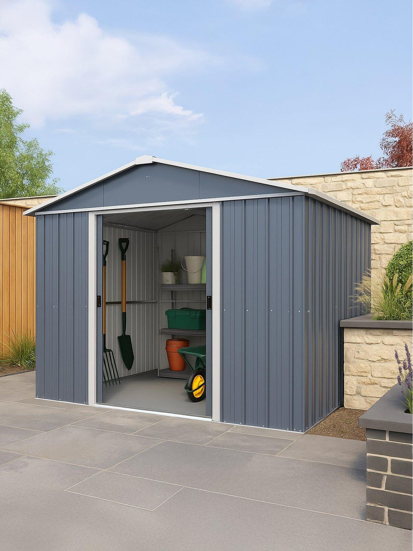 Yardmaster 10Ft X 8Ft Castleton Apex Roof Metal Shed