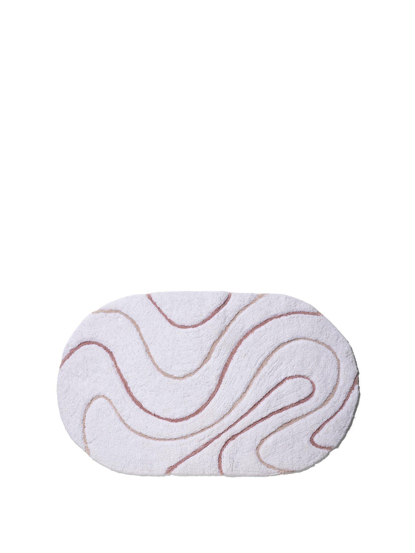 Croydex Retro Pink Swirl Bath Mat
