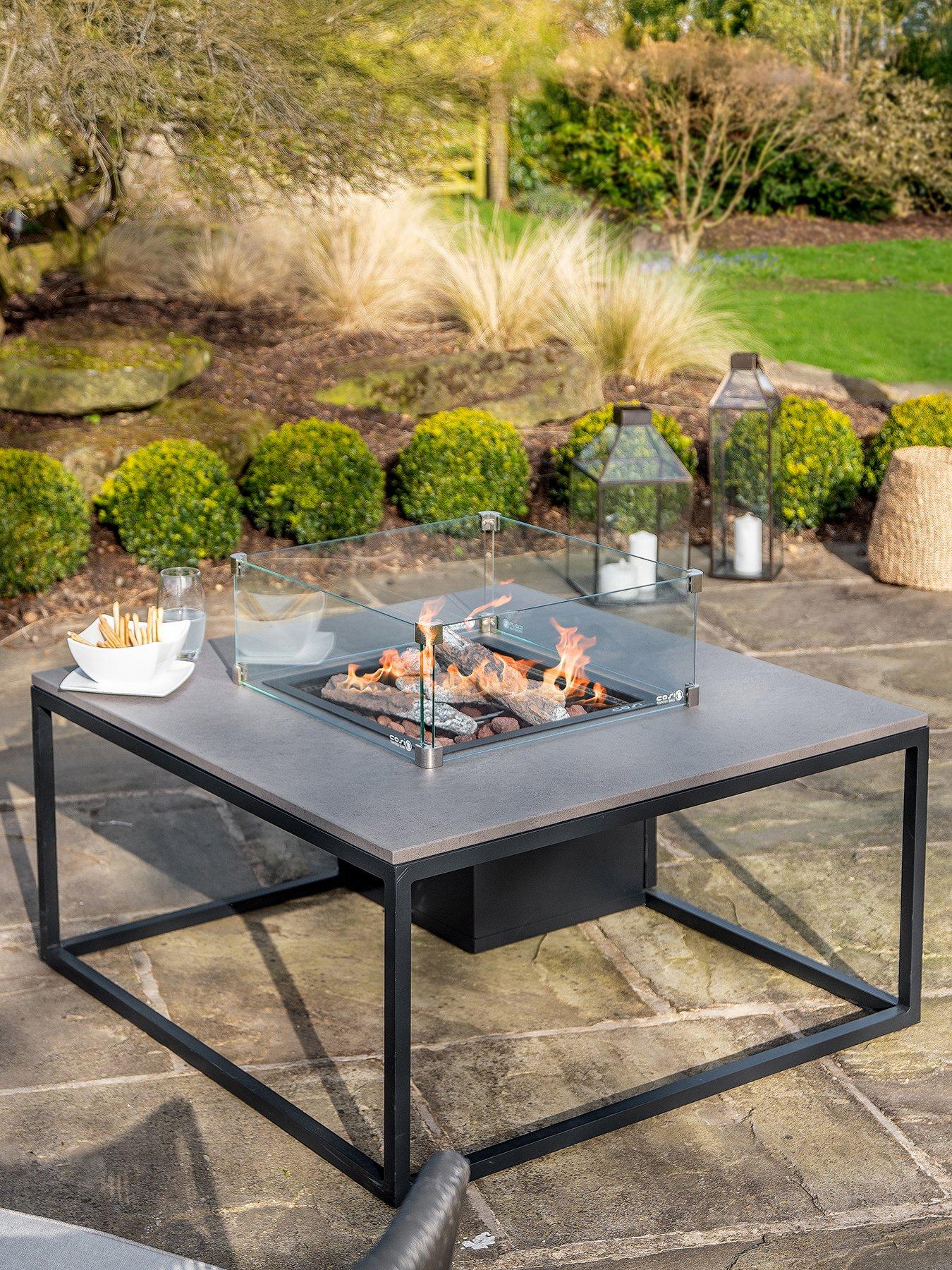 Pacific Cosiloft 100 Black and Grey Fire Pit Table