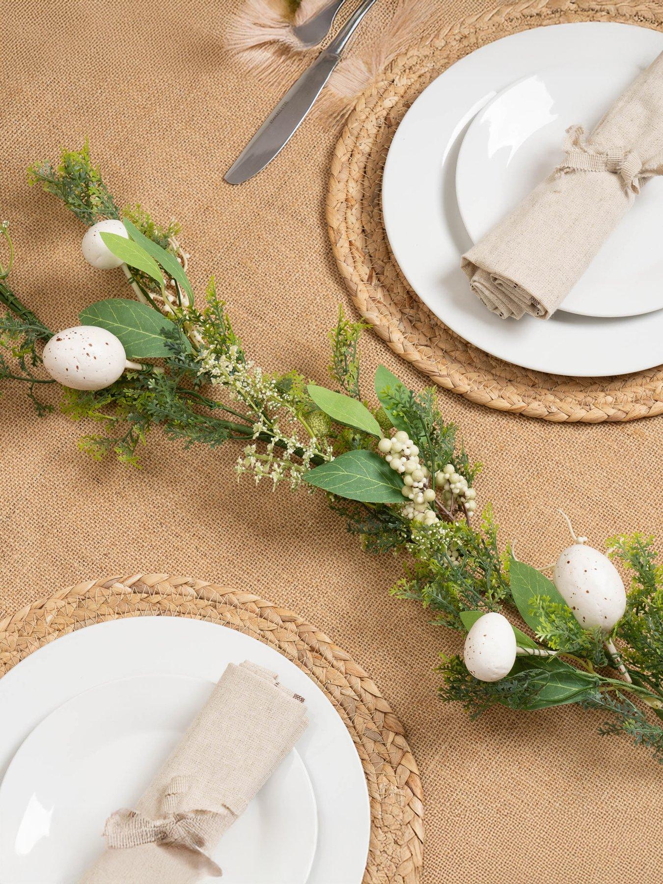 Scottish Everlastings 160cm White Easter Egg Garland