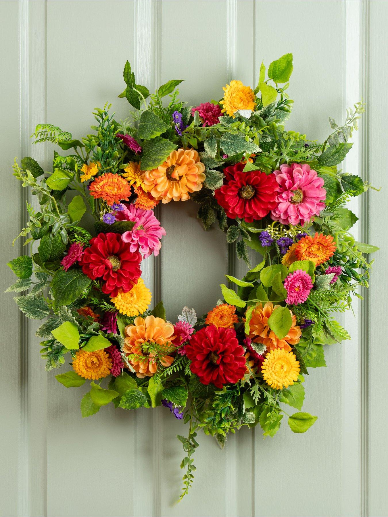 Image 1 of 3 of Scottish Everlastings 60cm Multi Floral Wreath