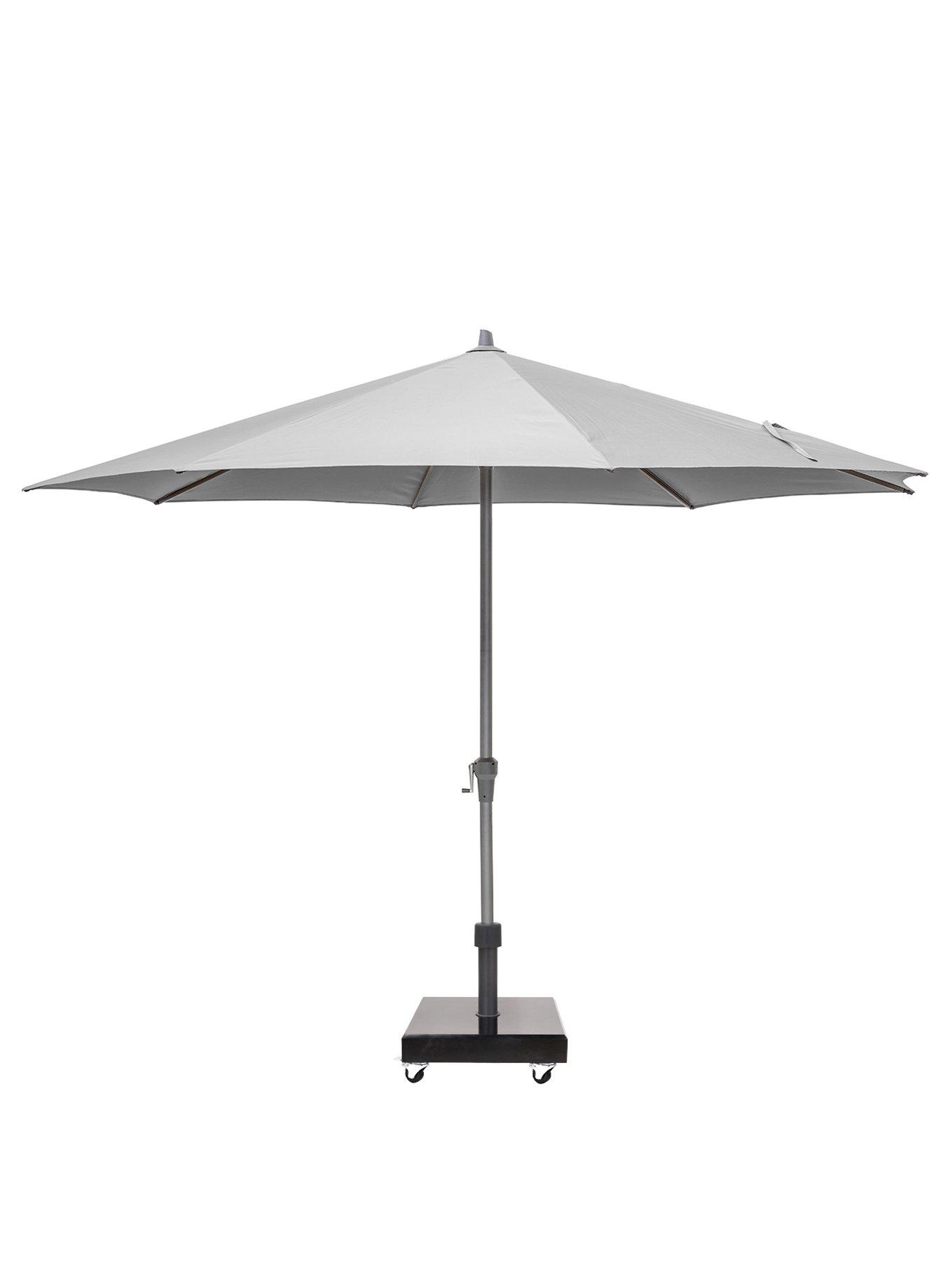 Pacific Lifestyle Riva 3.5M Round Luna Parasol Bundle- Grey
