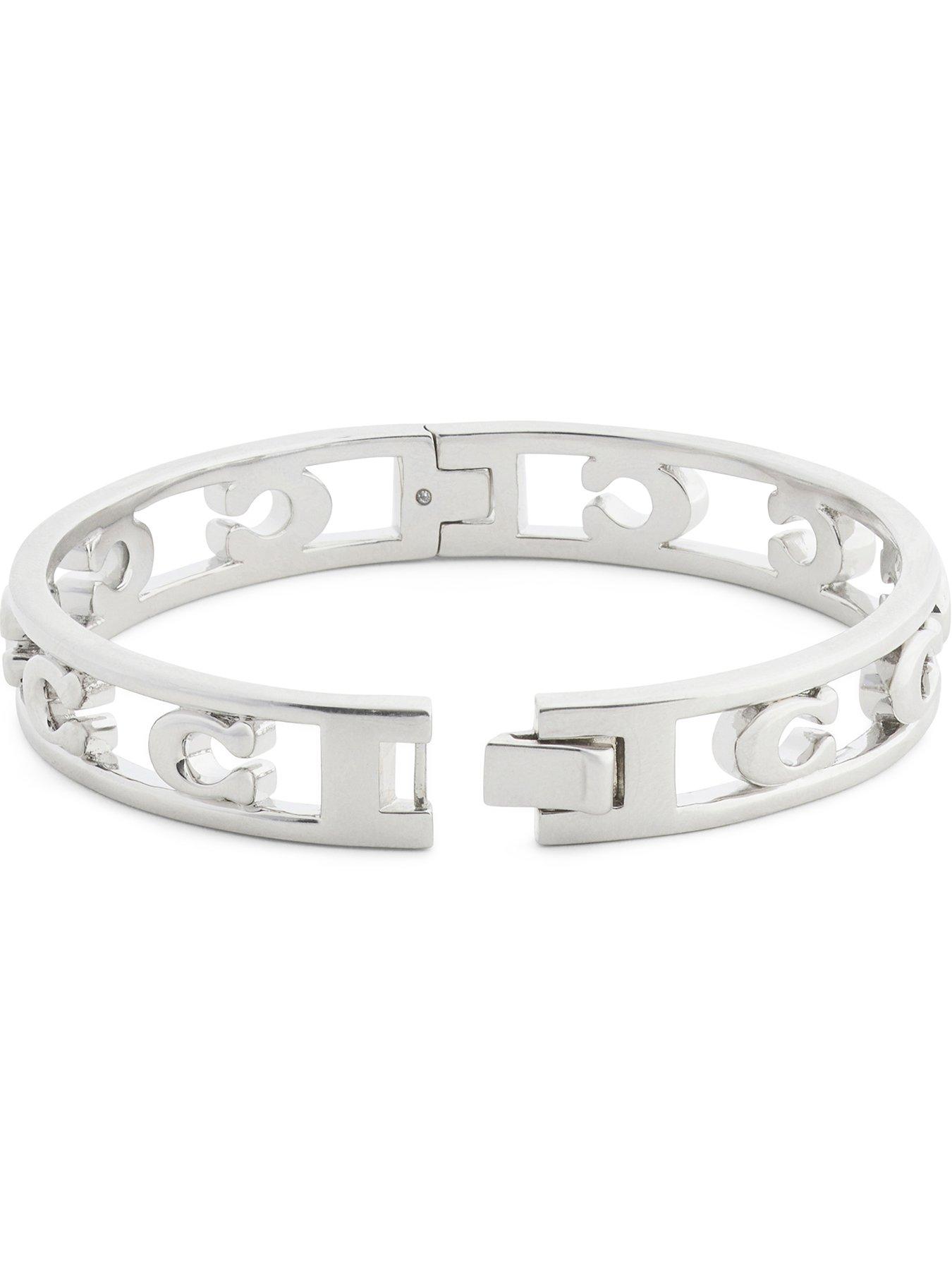 Image 3 of 4 of COACH Open Enamel C Hinged Bangle
