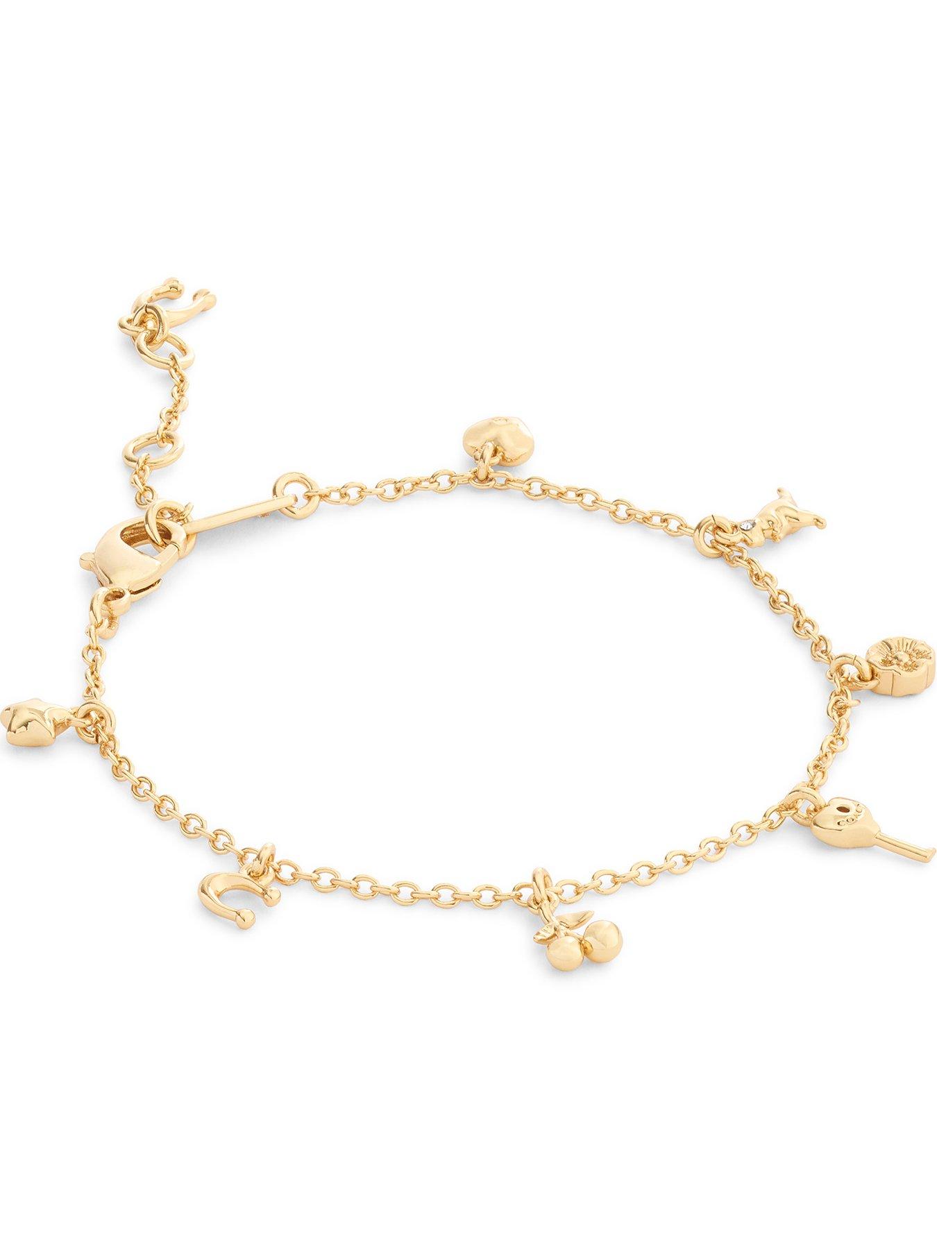 Image 3 of 3 of COACH Classic Mini Charm Bracelet - Gold