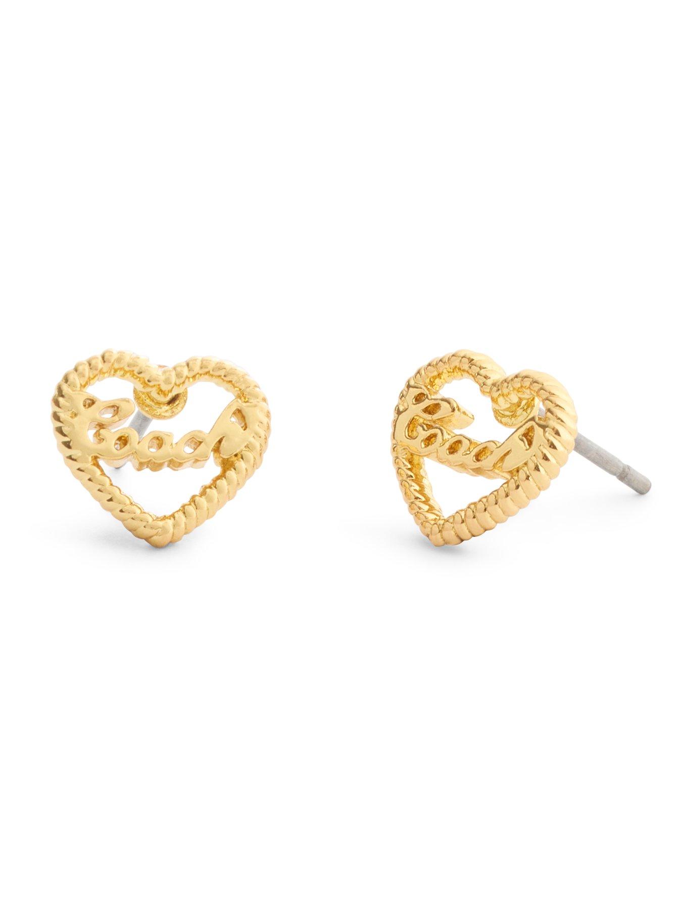 Image 2 of 3 of COACH Heart Studs - Gold