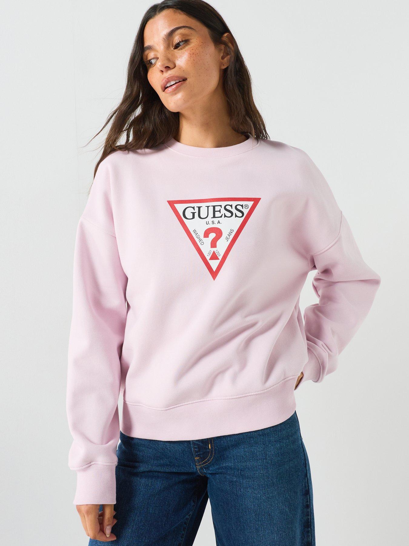 GUESS Women's Gj Cn Os Iconic Triangle Sweat Sweatshirt (pack of 1) - Image 2
