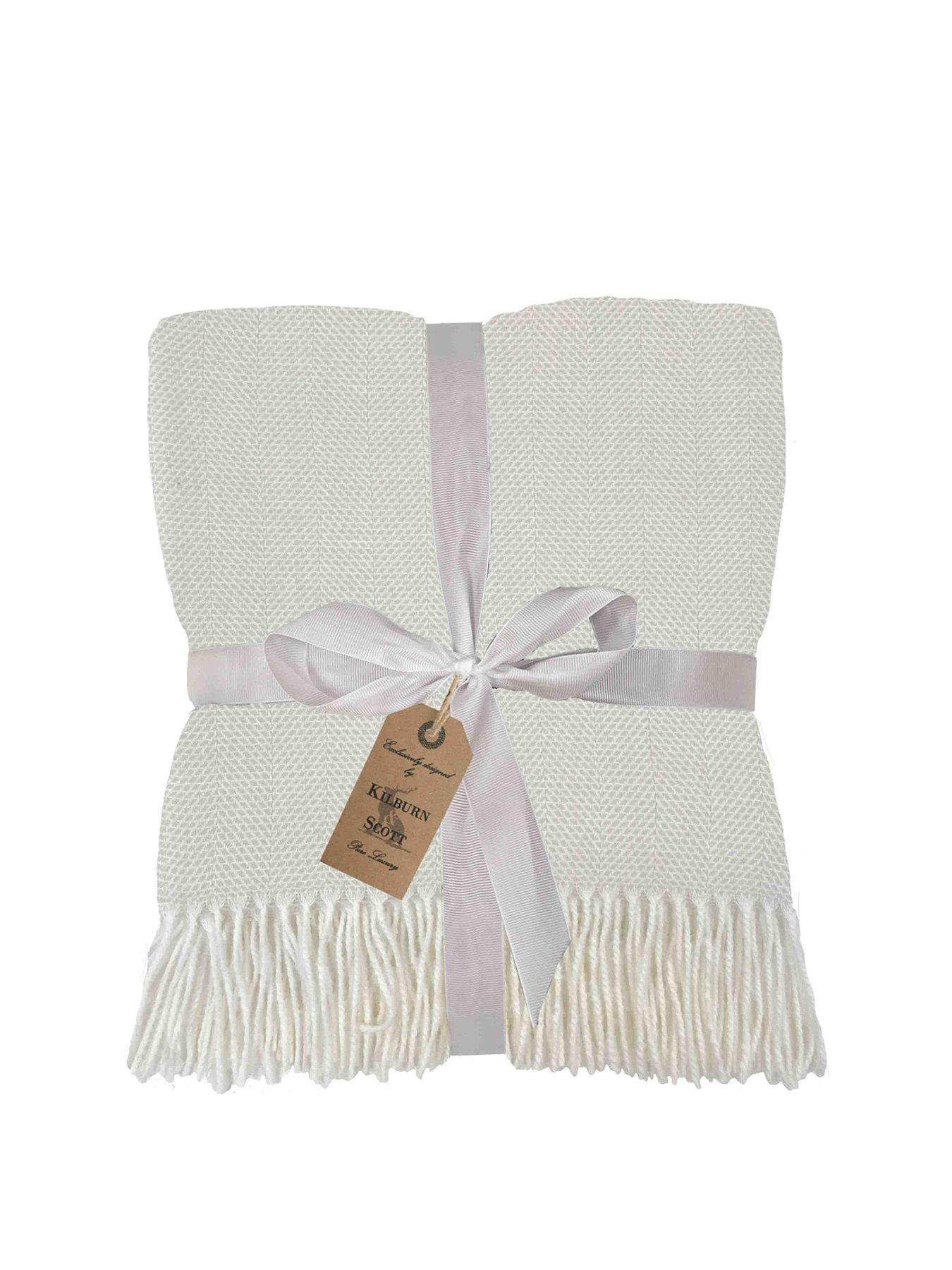 Gallery Direct Cashmere Herringbone Throw