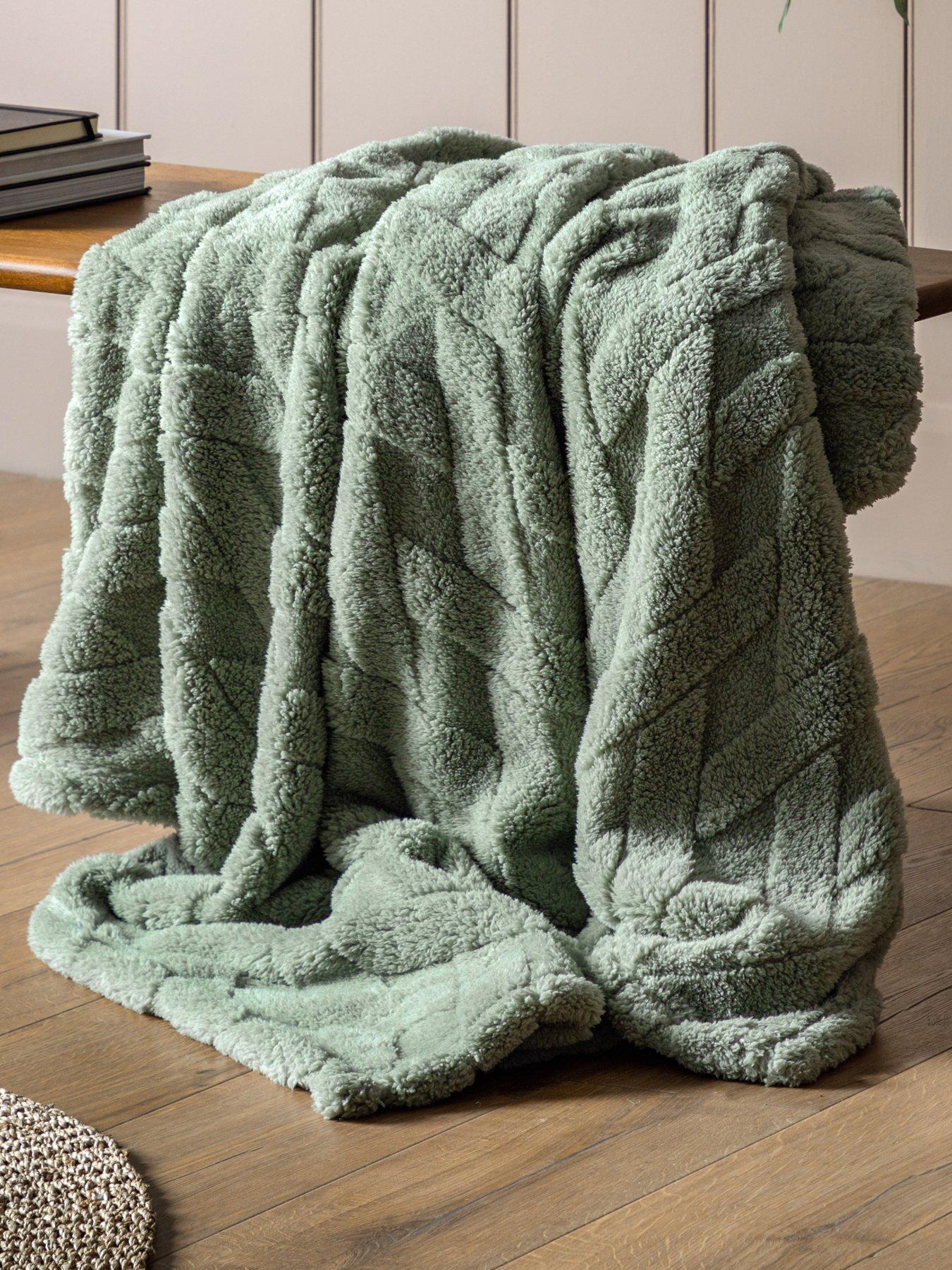 Image 1 of 3 of Gallery Direct Textures Cross Knit Aspen Green 130x170cm