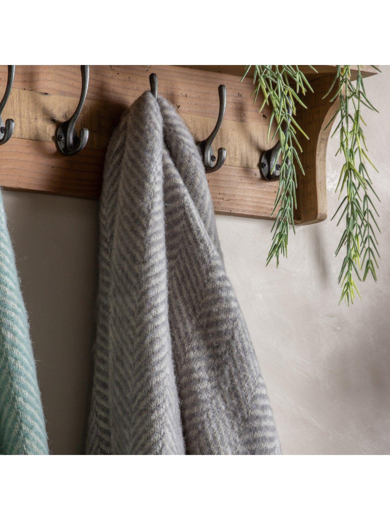 Image 2 of 2 of Gallery Direct Wool Throw Grey 130x170cm