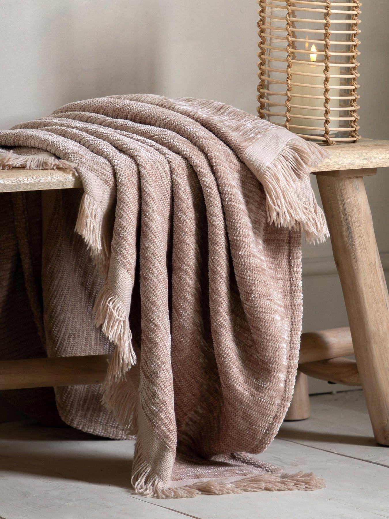 Gallery Willow Chenille Throw Natural 1300x1700mm