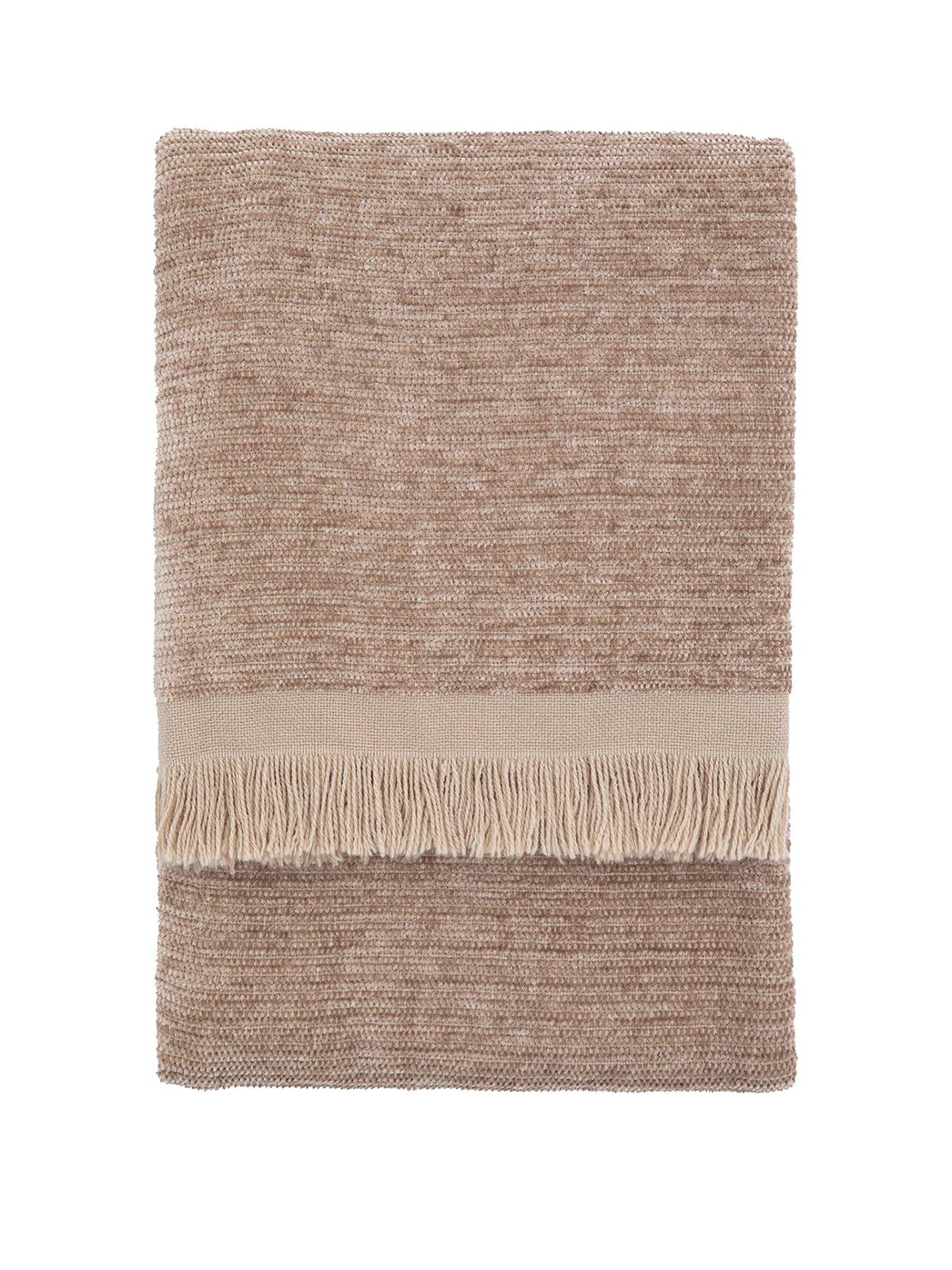 Image 2 of 3 of Gallery Direct Willow Chenille Throw Natural 130x170cm