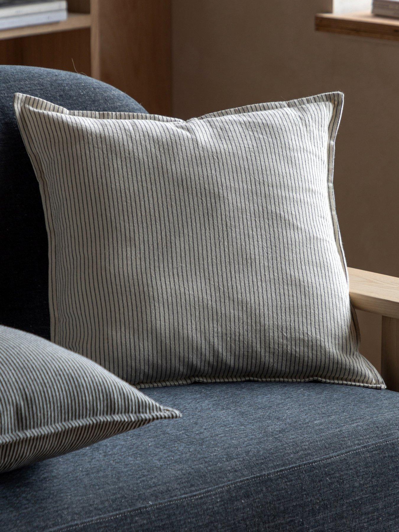Gallery Direct: Yarn Dyed Stripe Oxford Edge Cushion