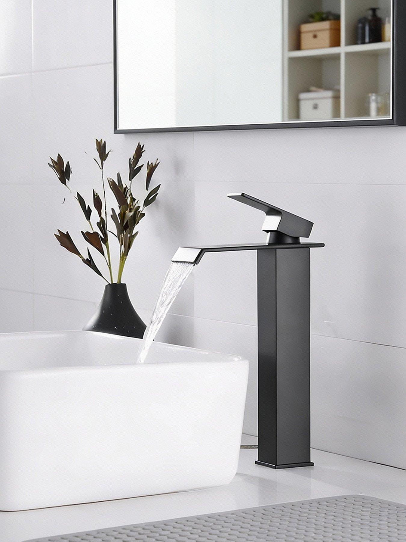 Image 4 of 7 of Living and Home Black 304 Stainless Steel Basin Mixer Tap