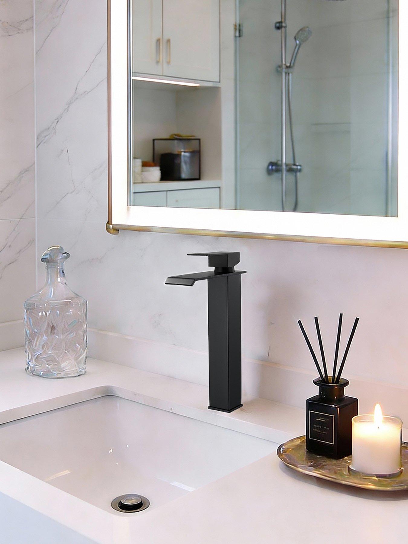 Image 5 of 7 of Living and Home Black 304 Stainless Steel Basin Mixer Tap