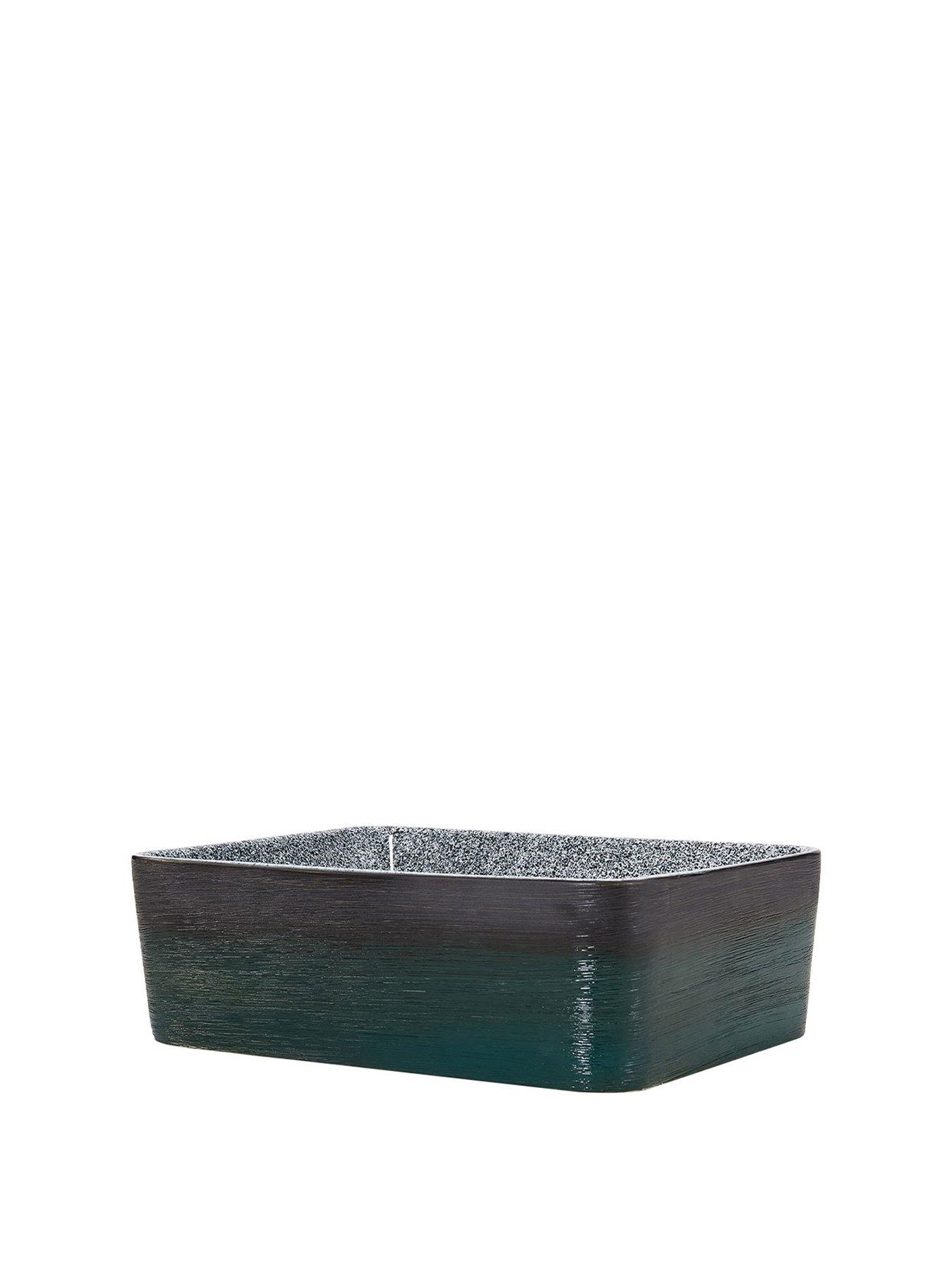 Living and Home Rounded Rectangle Ceramic Countertop Washbasin Vessel ...